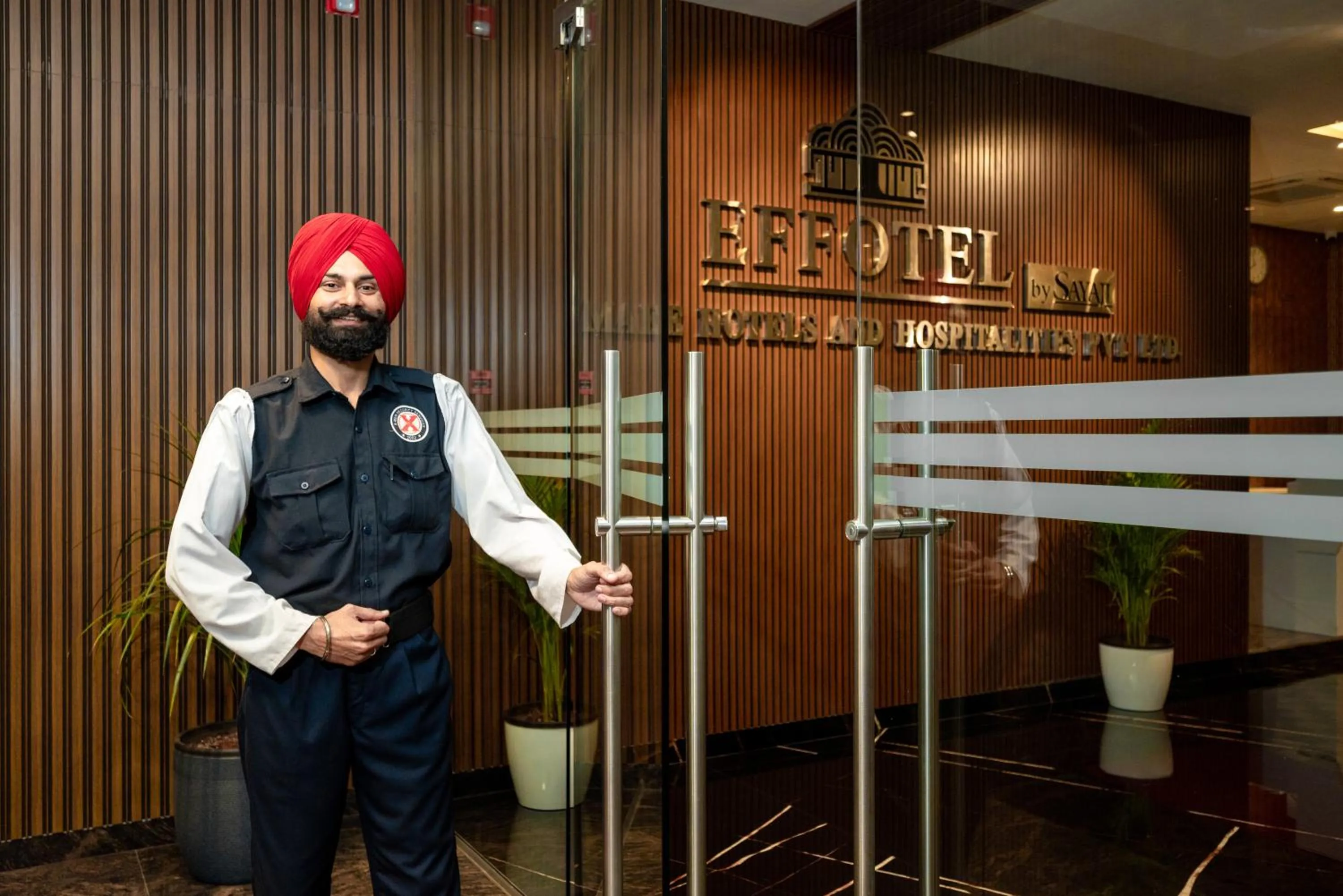 Facade/entrance in Effotel by Sayaji Sarola