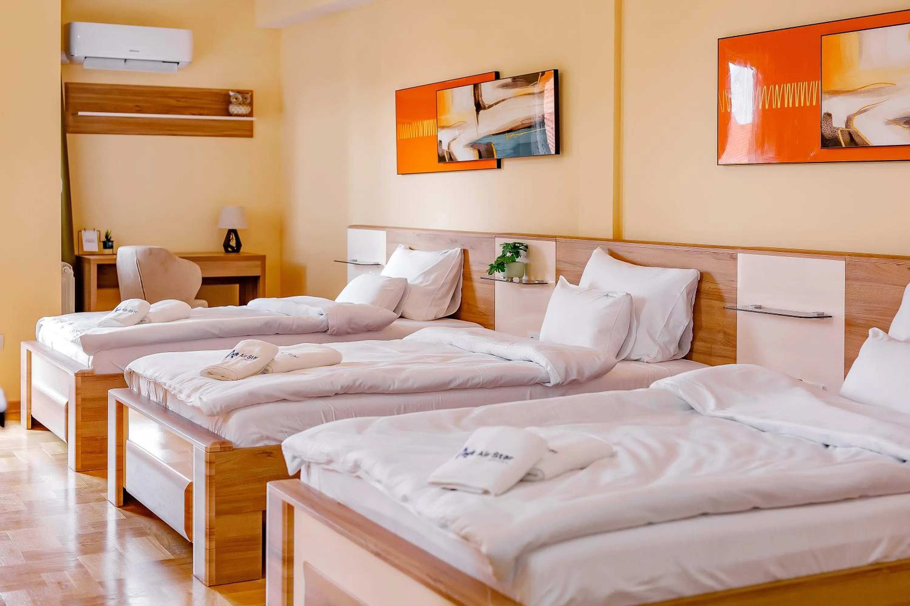 Bed in Hotel AirStar