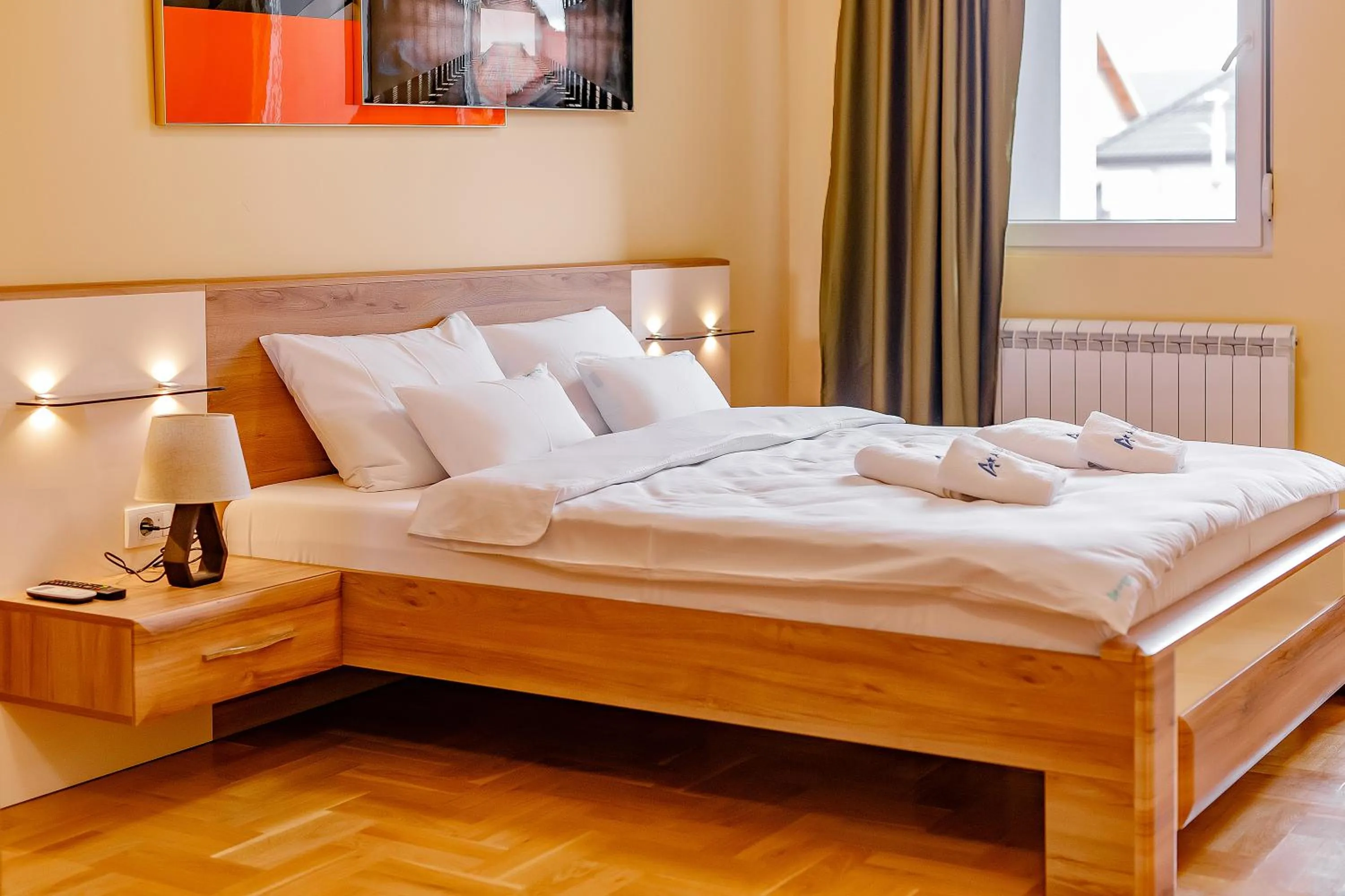 Bed in Hotel AirStar