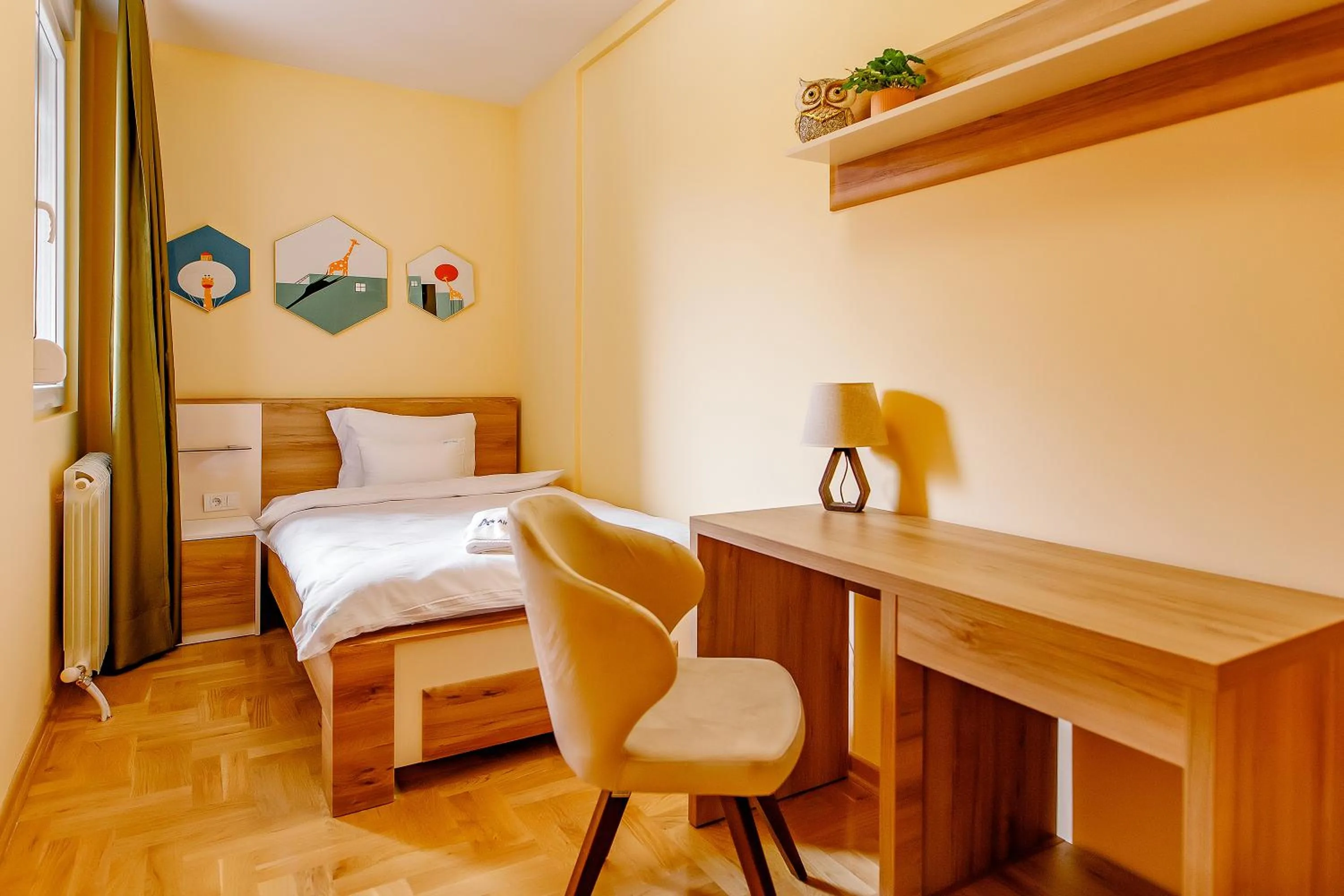 Bed in Hotel AirStar