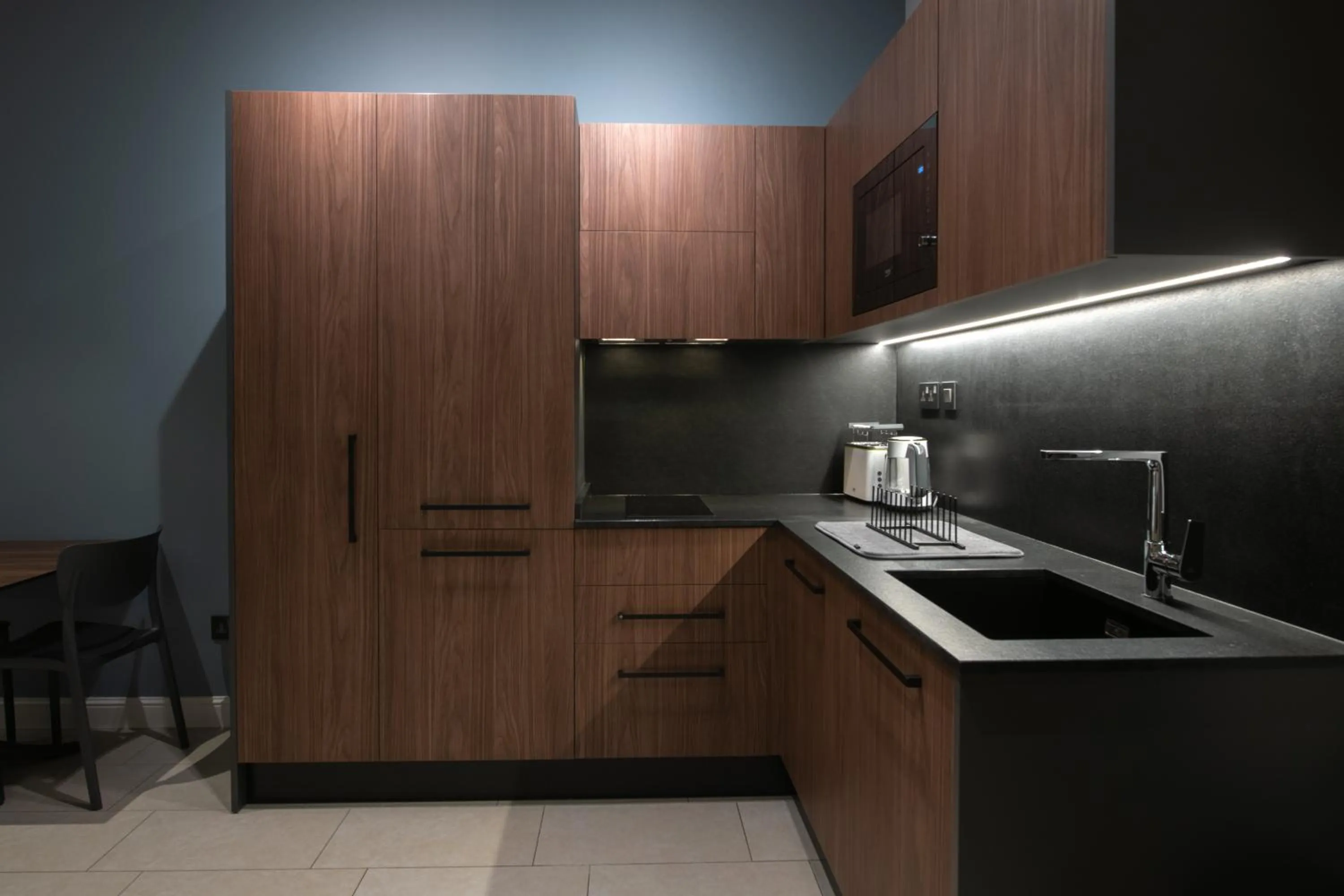 Kitchen or kitchenette in Marea Central Apartments