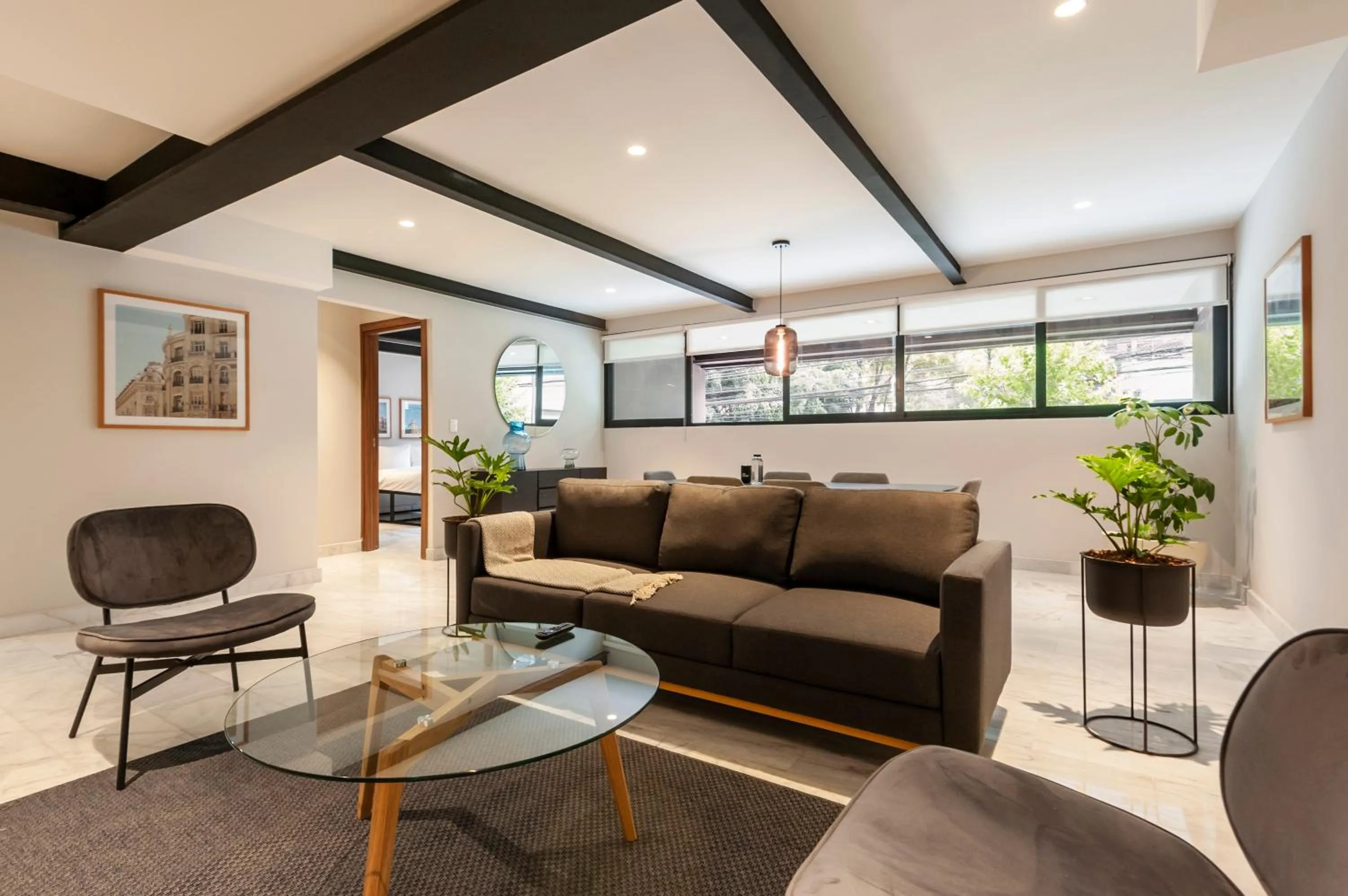 Living room in Arquimedes 138 by Wynwood House