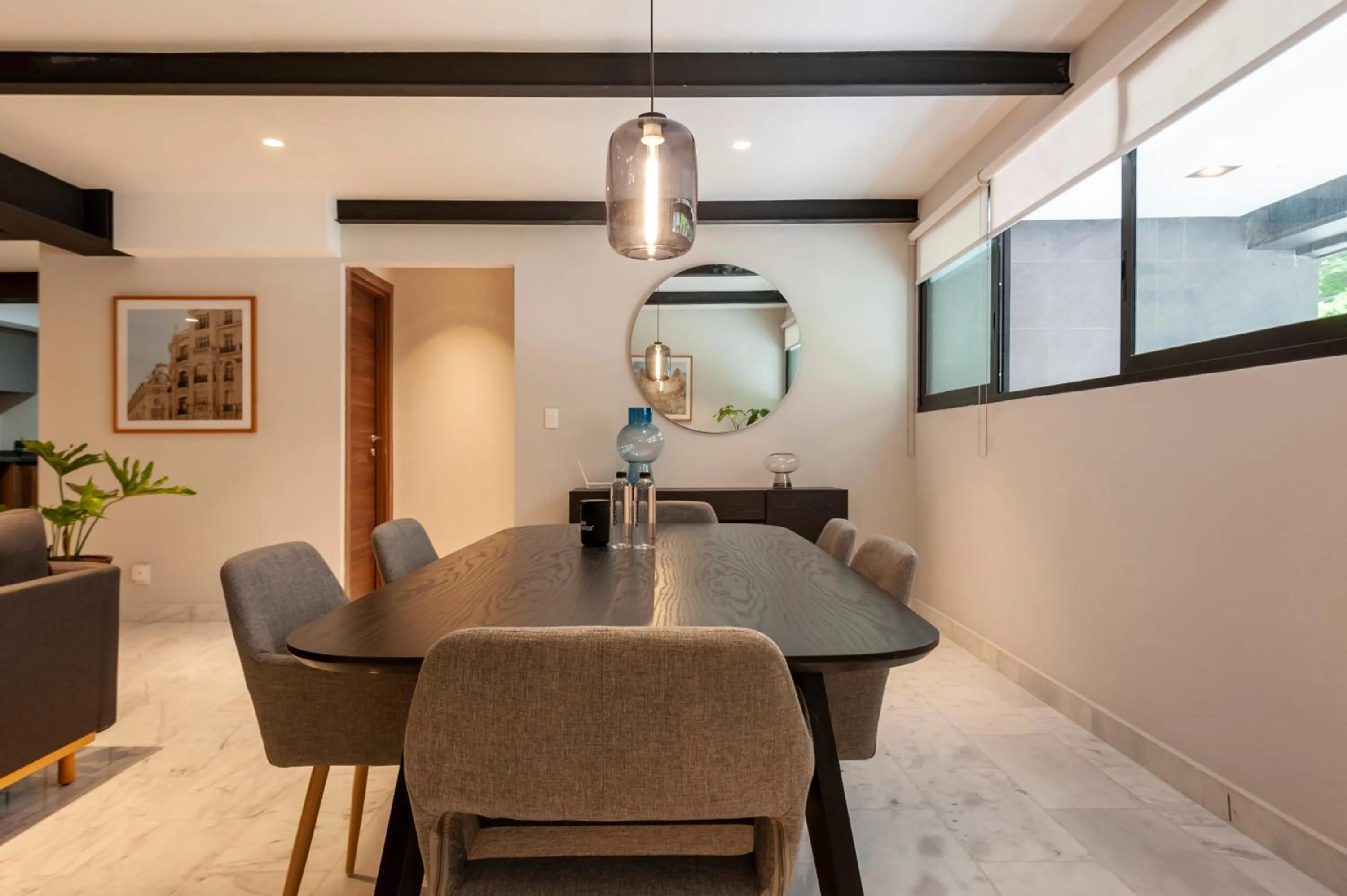 Dining area in Arquimedes 138 by Wynwood House