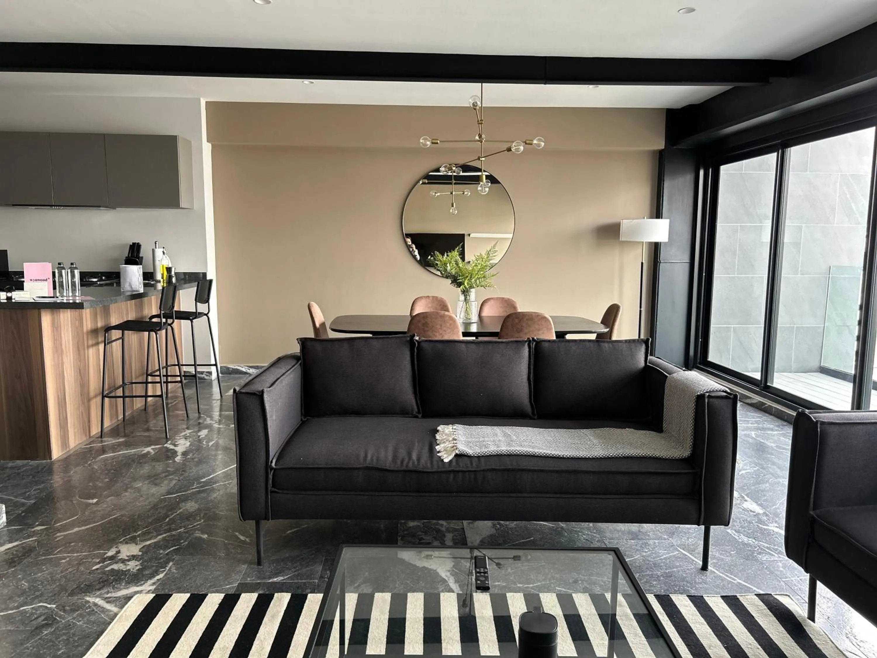 Living room in Arquimedes 138 by Wynwood House