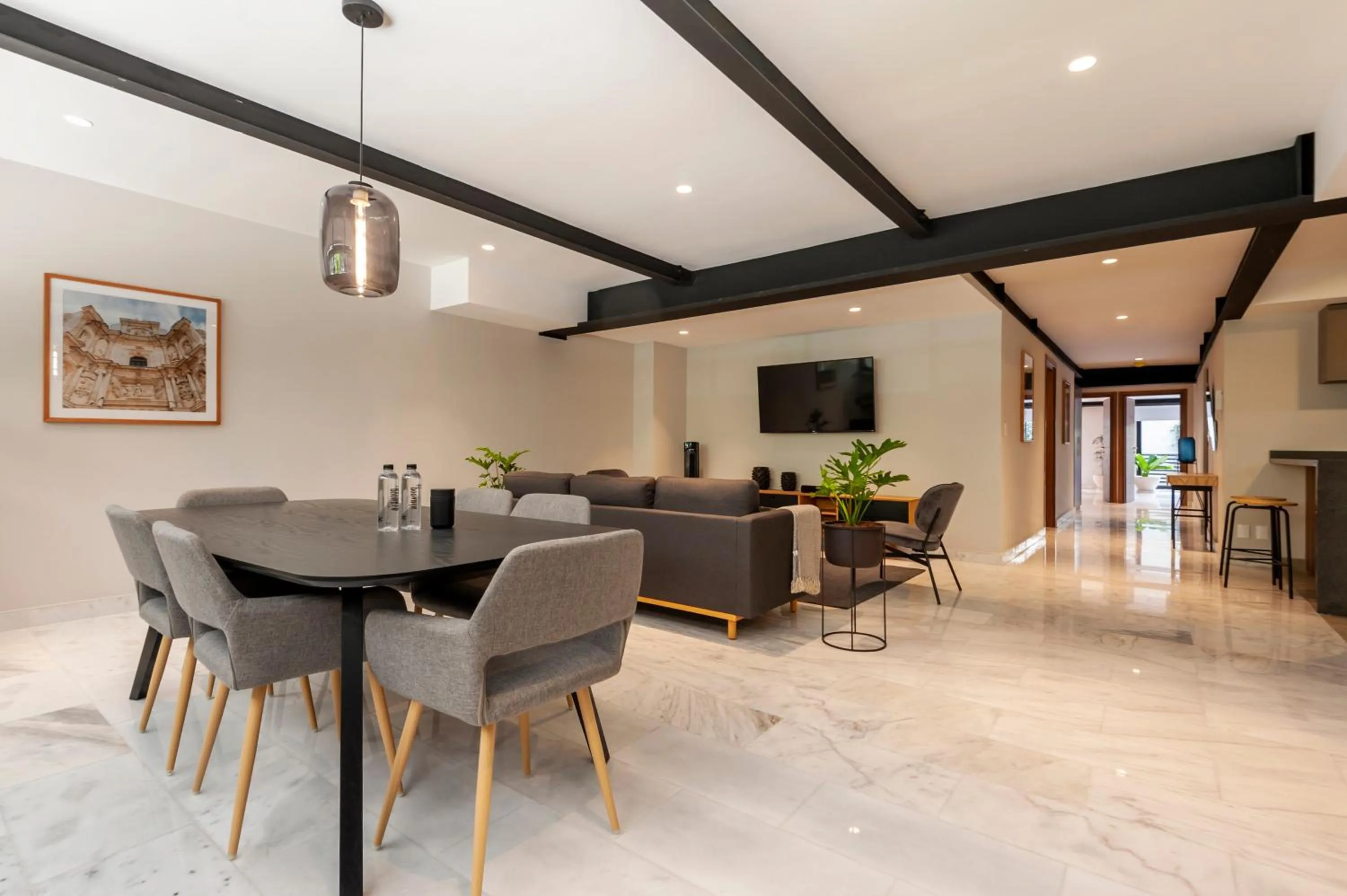 Dining area in Arquimedes 138 by Wynwood House