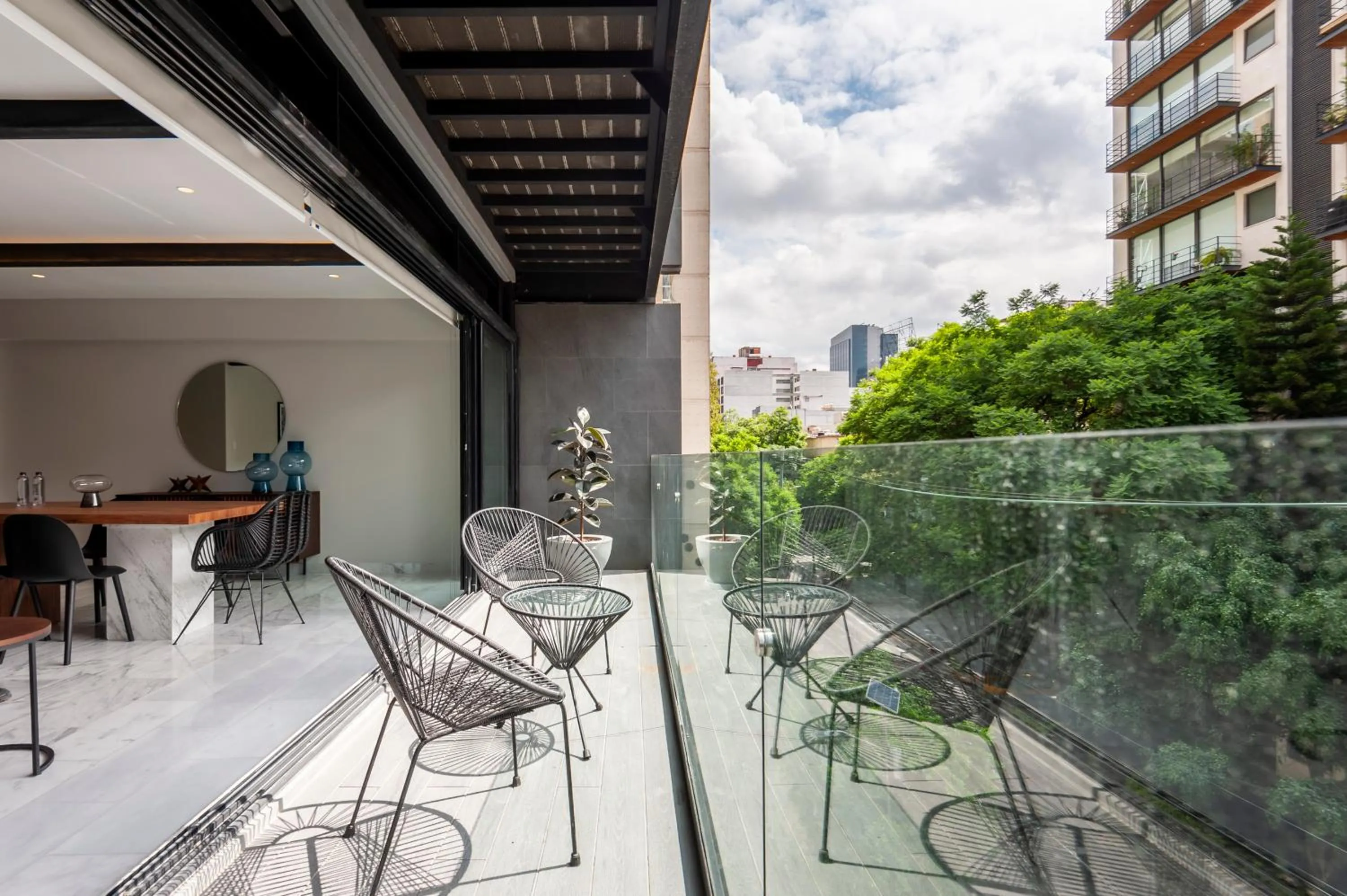 Balcony/Terrace in Arquimedes 138 by Wynwood House