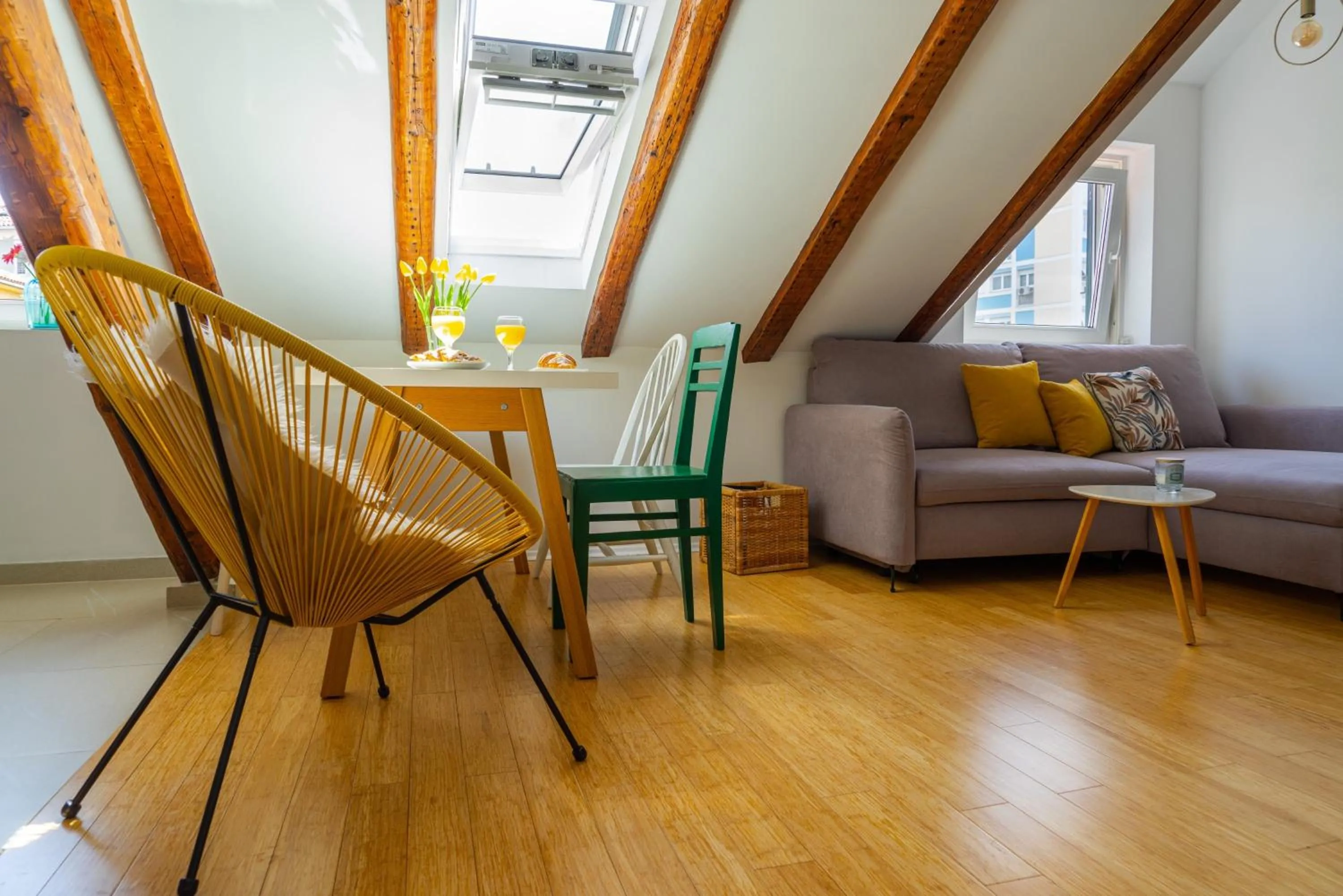 Living room in Cool attic apartment Marina in the heart of Split