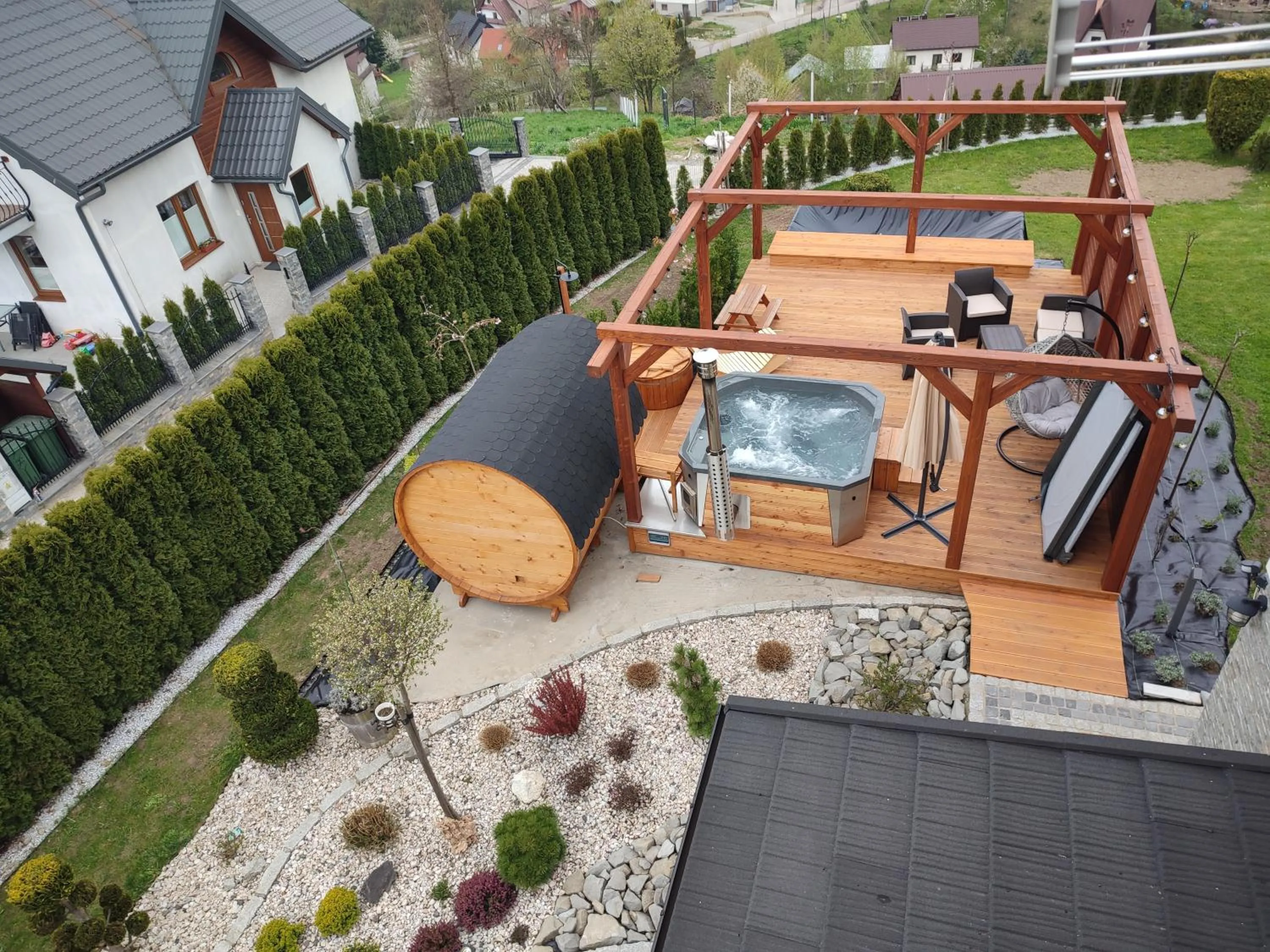 Hot Tub in Apartament na wzgórzu