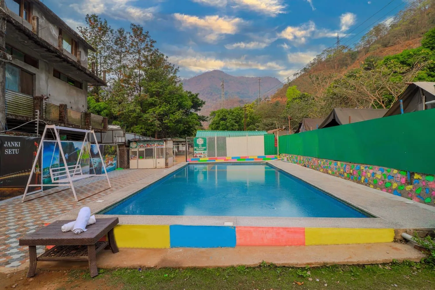 Swimming pool in The Hill Mount Resort Shivpuri