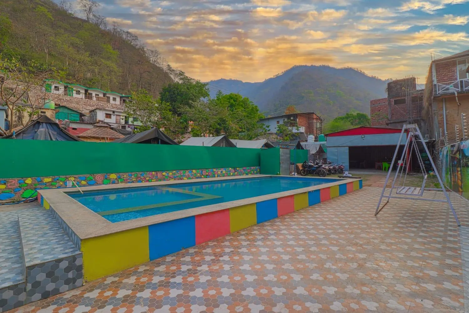 Swimming pool in The Hill Mount Resort Shivpuri
