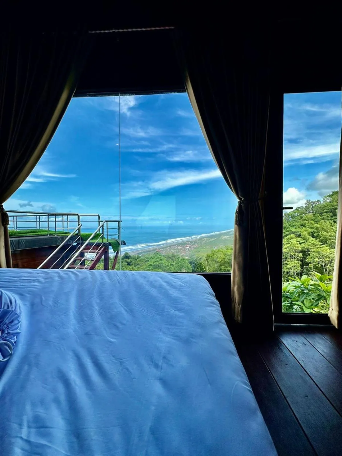 Natural landscape, Bed in Glamping Omah Kayu at Watu Paris Jogja