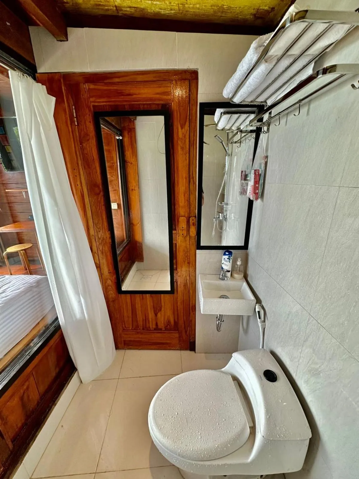 Shower in Glamping Omah Kayu at Watu Paris Jogja