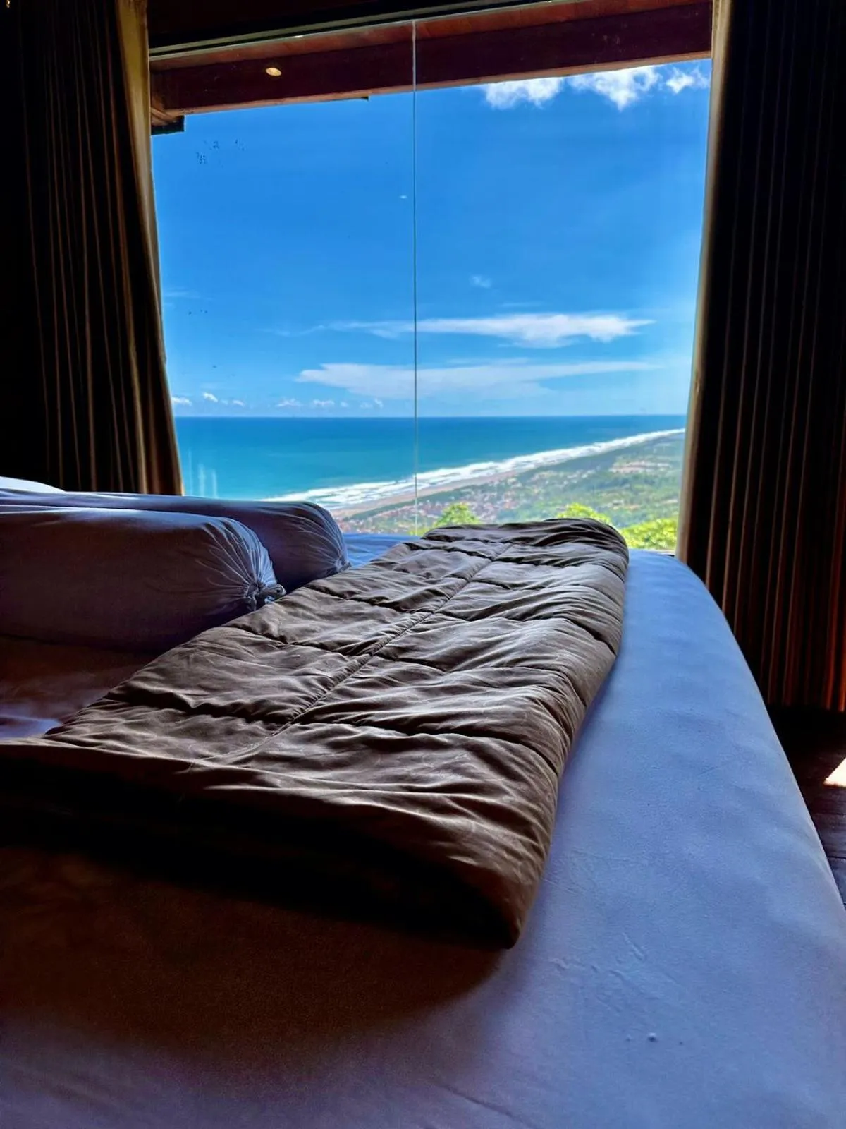 Bed in Glamping Omah Kayu at Watu Paris Jogja