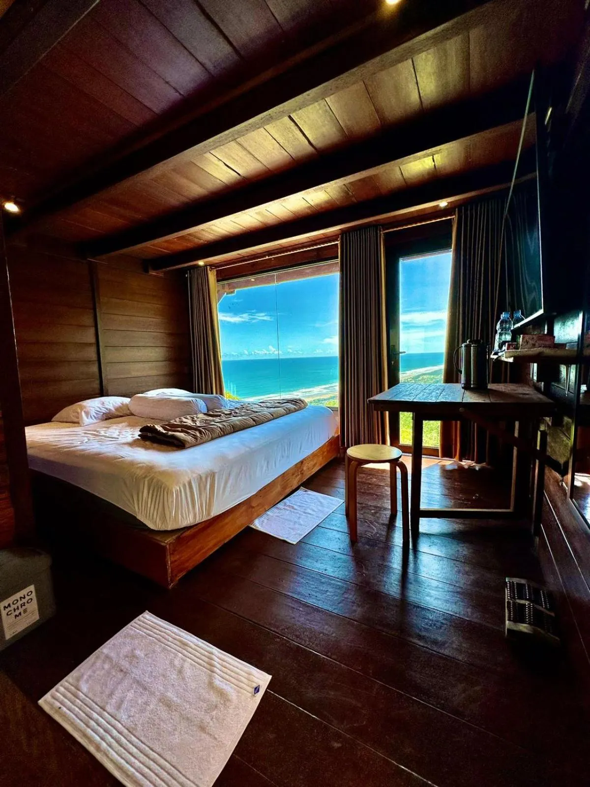 Bed in Glamping Omah Kayu at Watu Paris Jogja