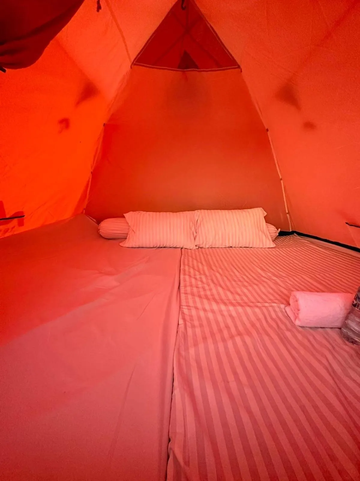 Bedroom, Bed in Glamping Omah Kayu at Watu Paris Jogja