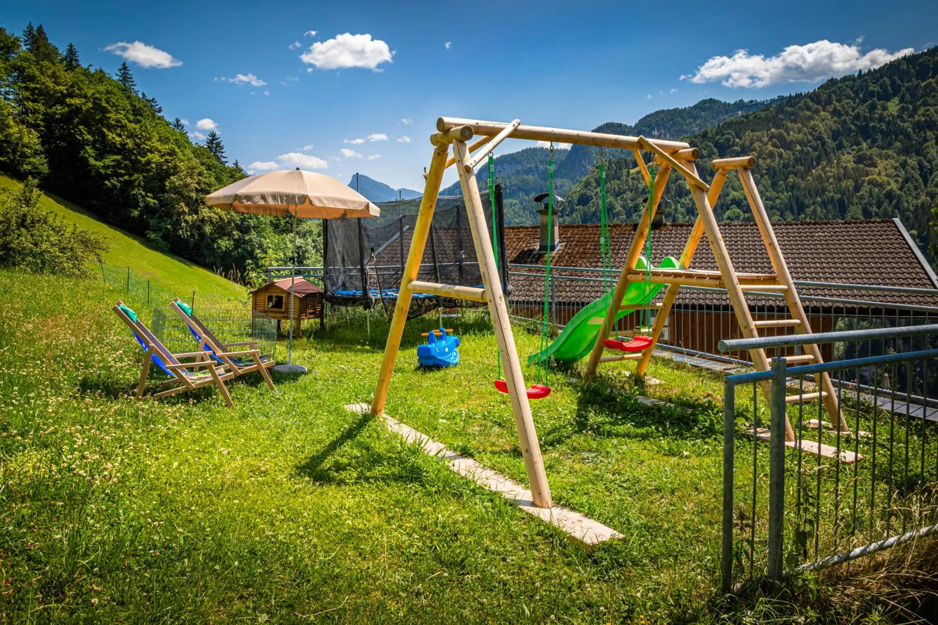 Children play ground in Biobauernhof Schneiderbauer