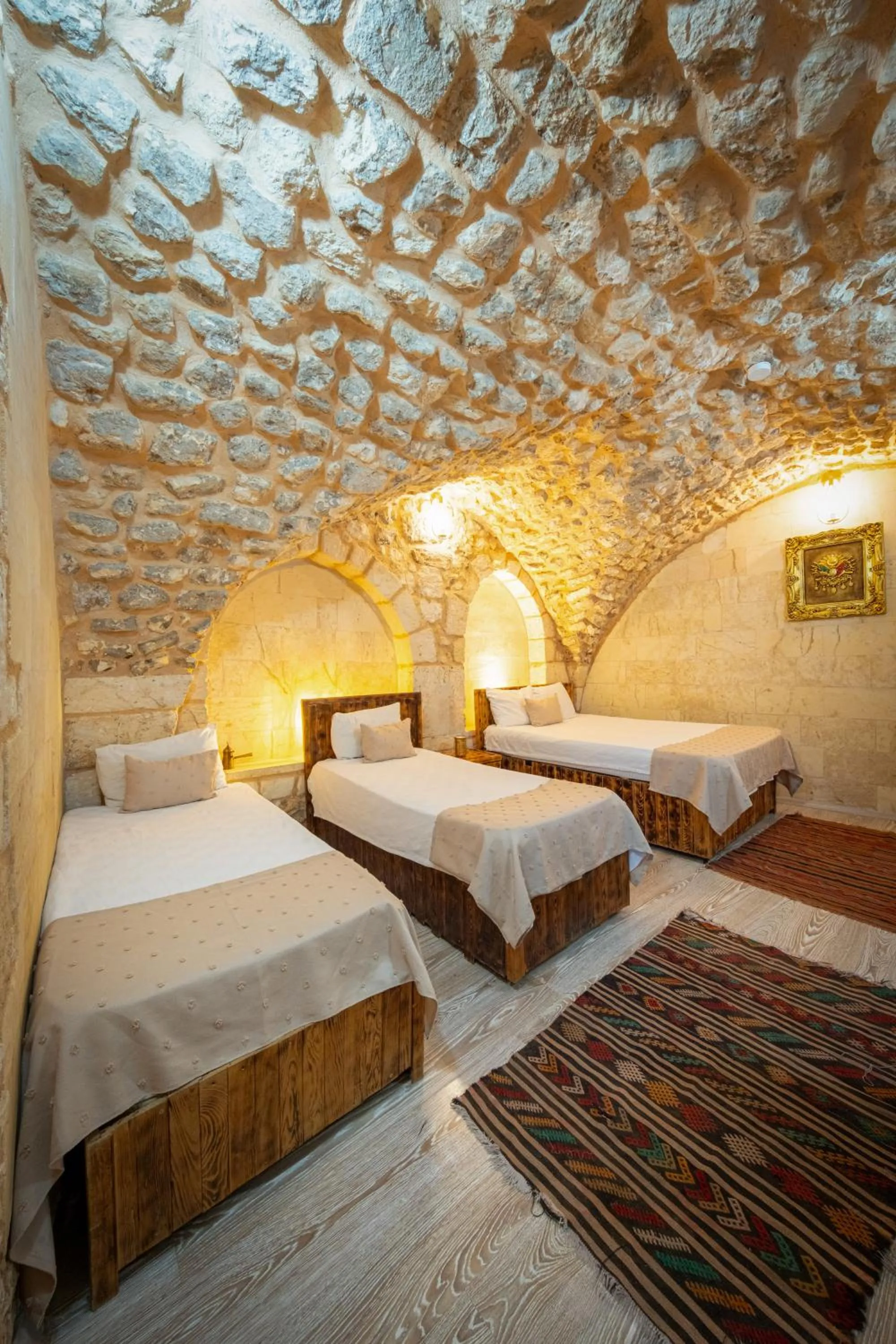 Bed in KARAGÜL Hotel