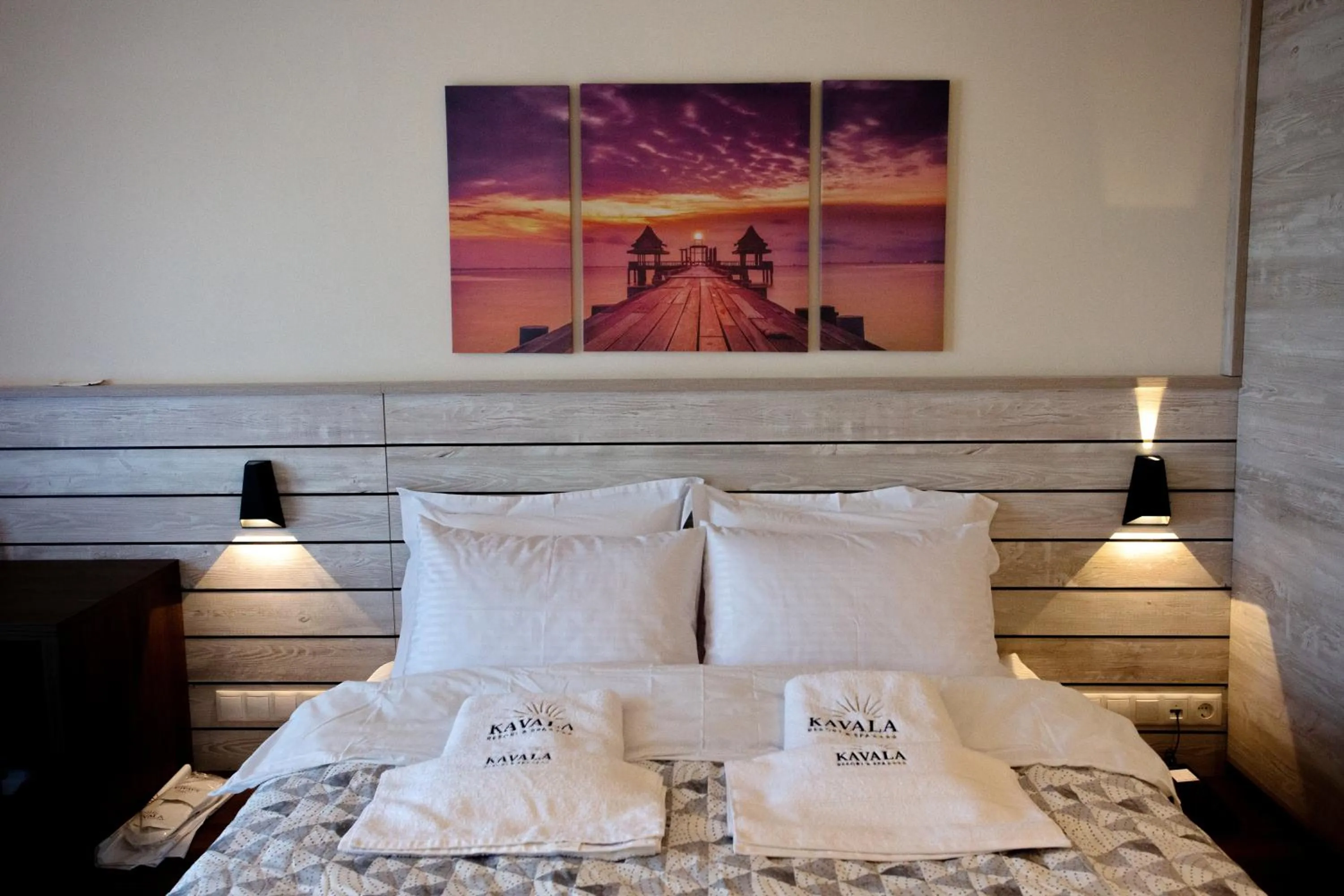 Bed in Kavala Resort & Spa