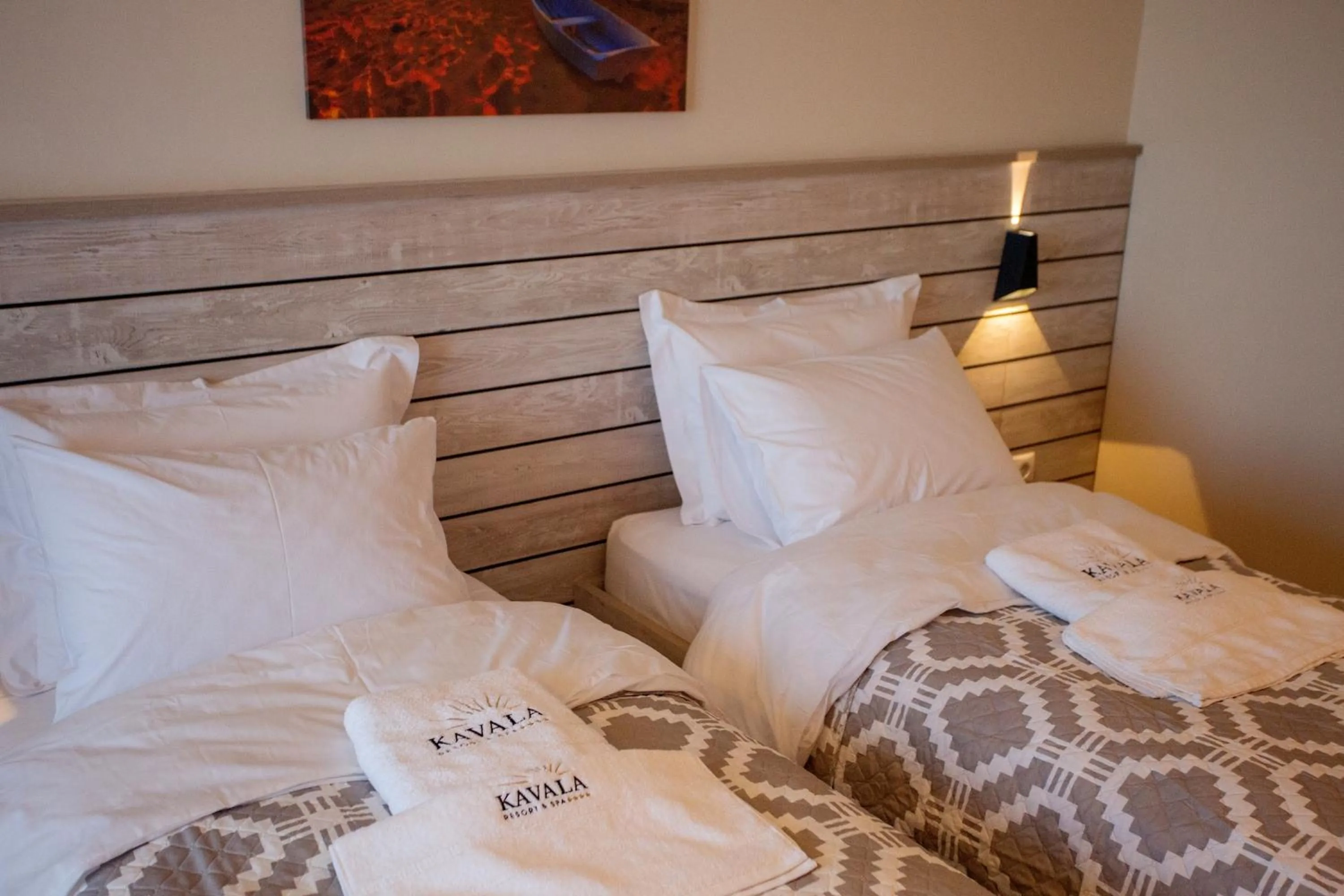 Bed in Kavala Resort & Spa