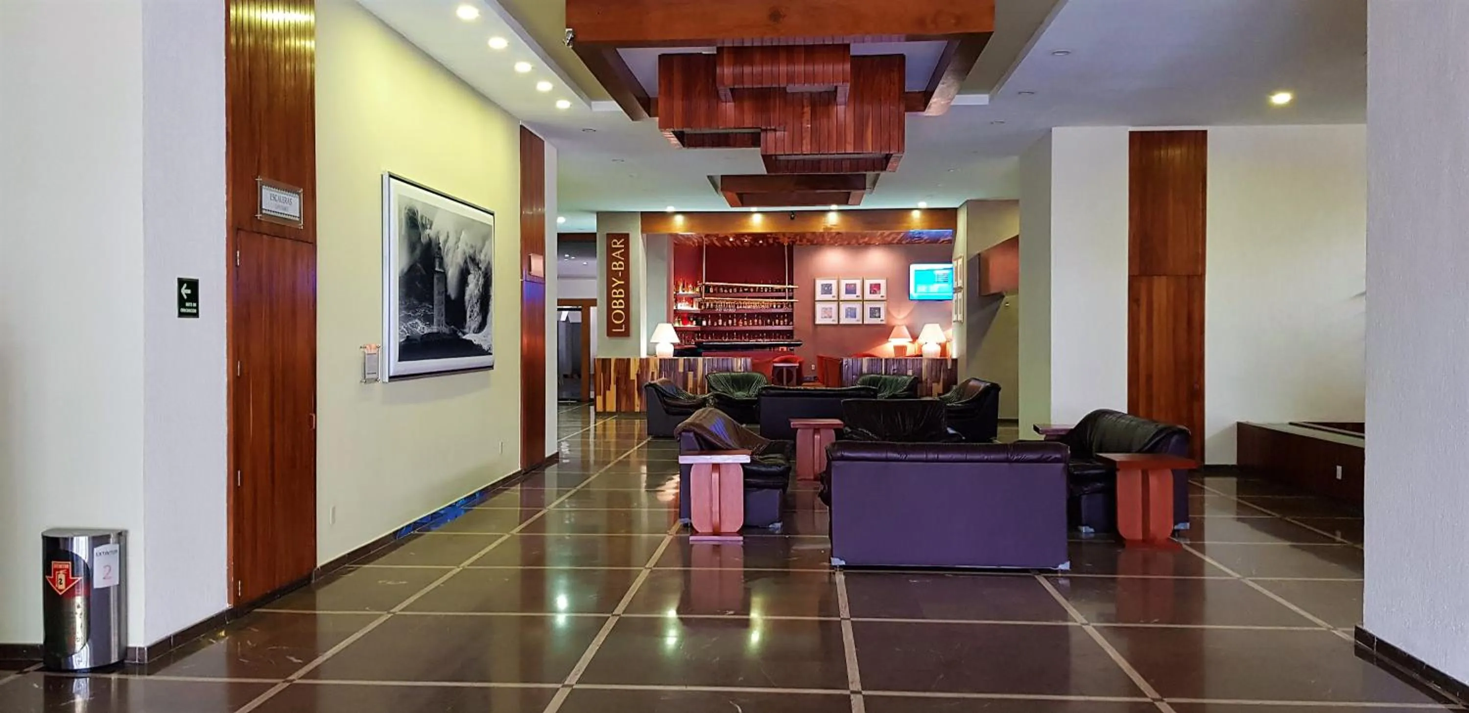 Lobby or reception in Hotel Finisterre