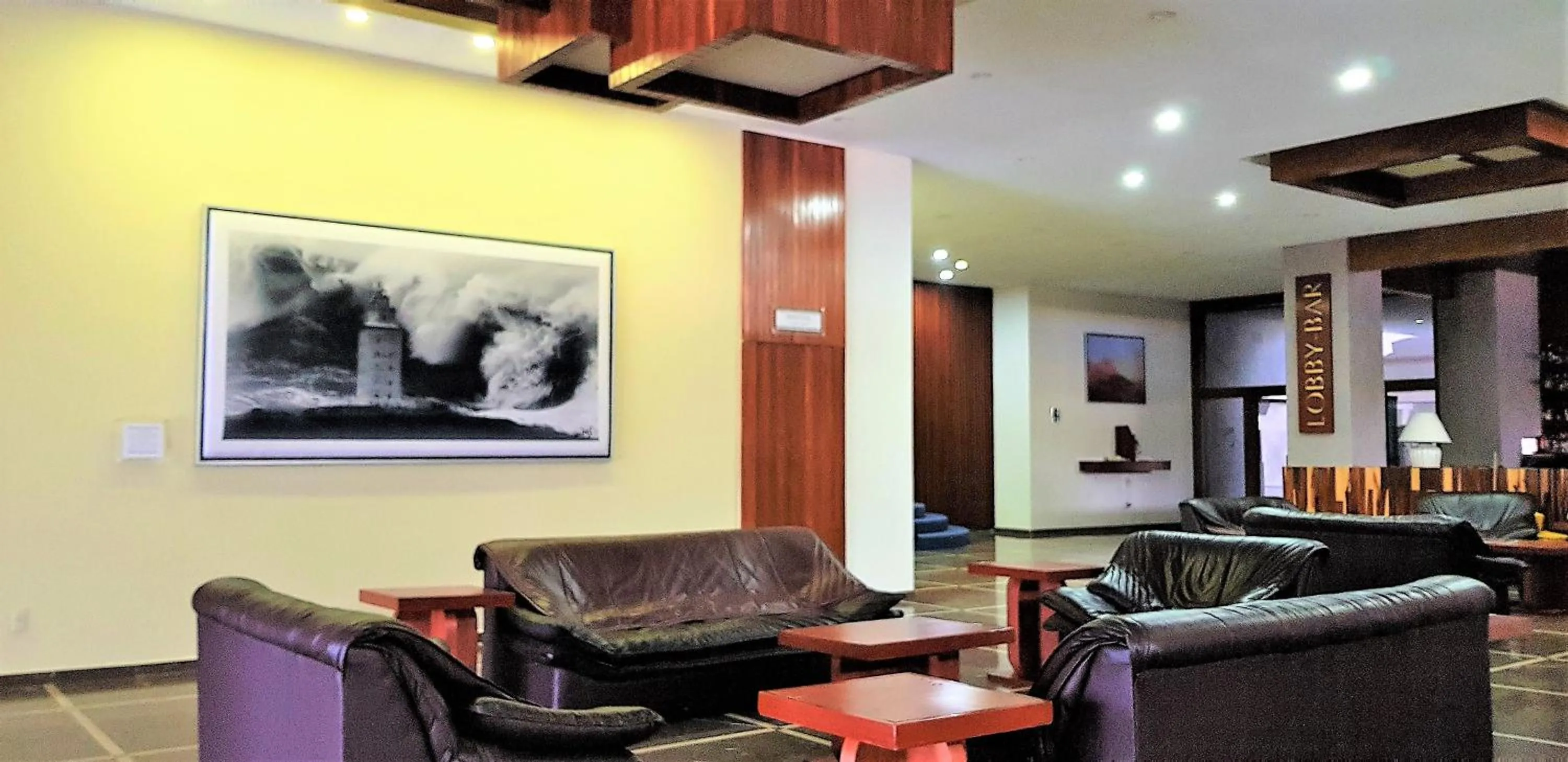 Lobby or reception in Hotel Finisterre