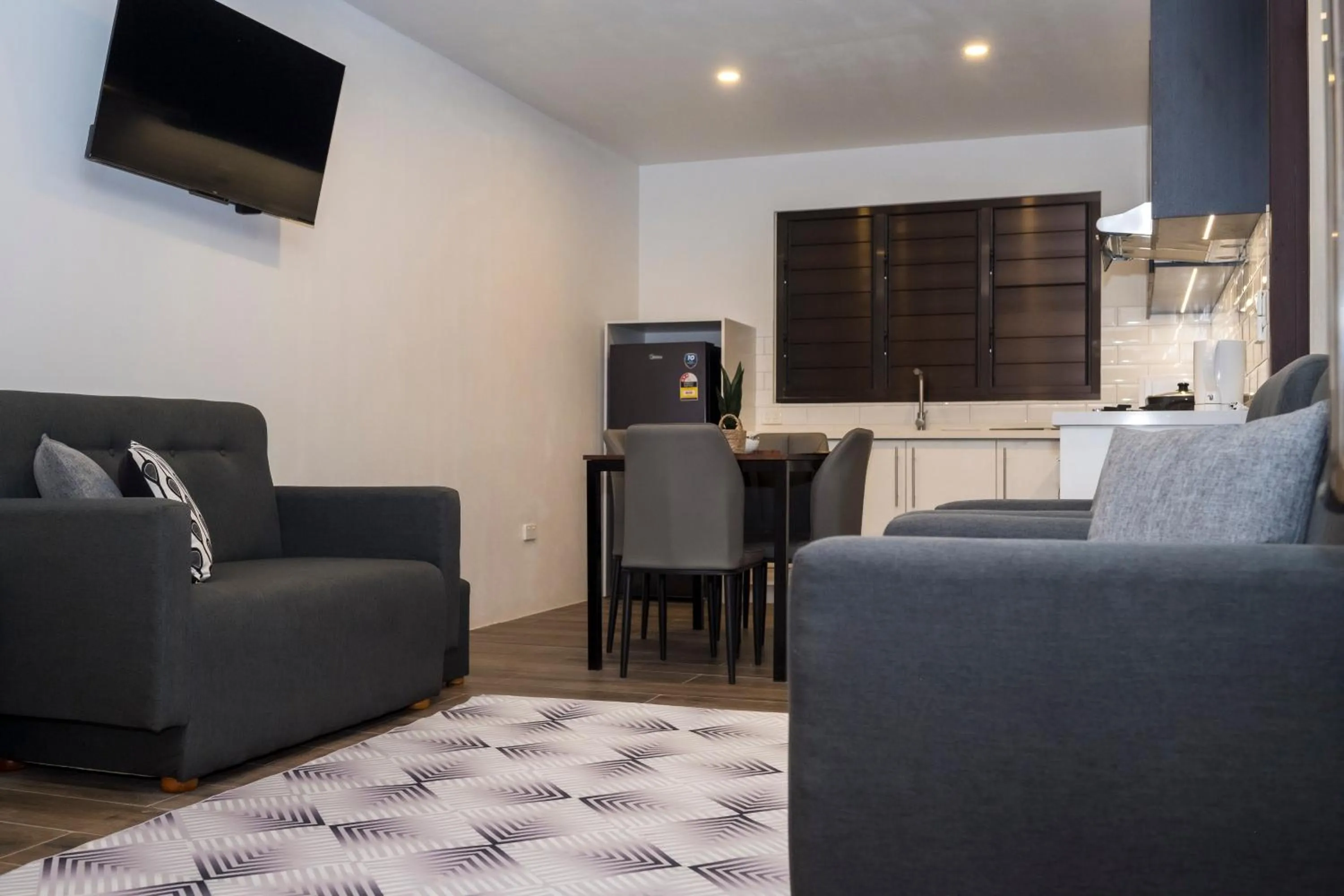 Living room in Garden Apartments