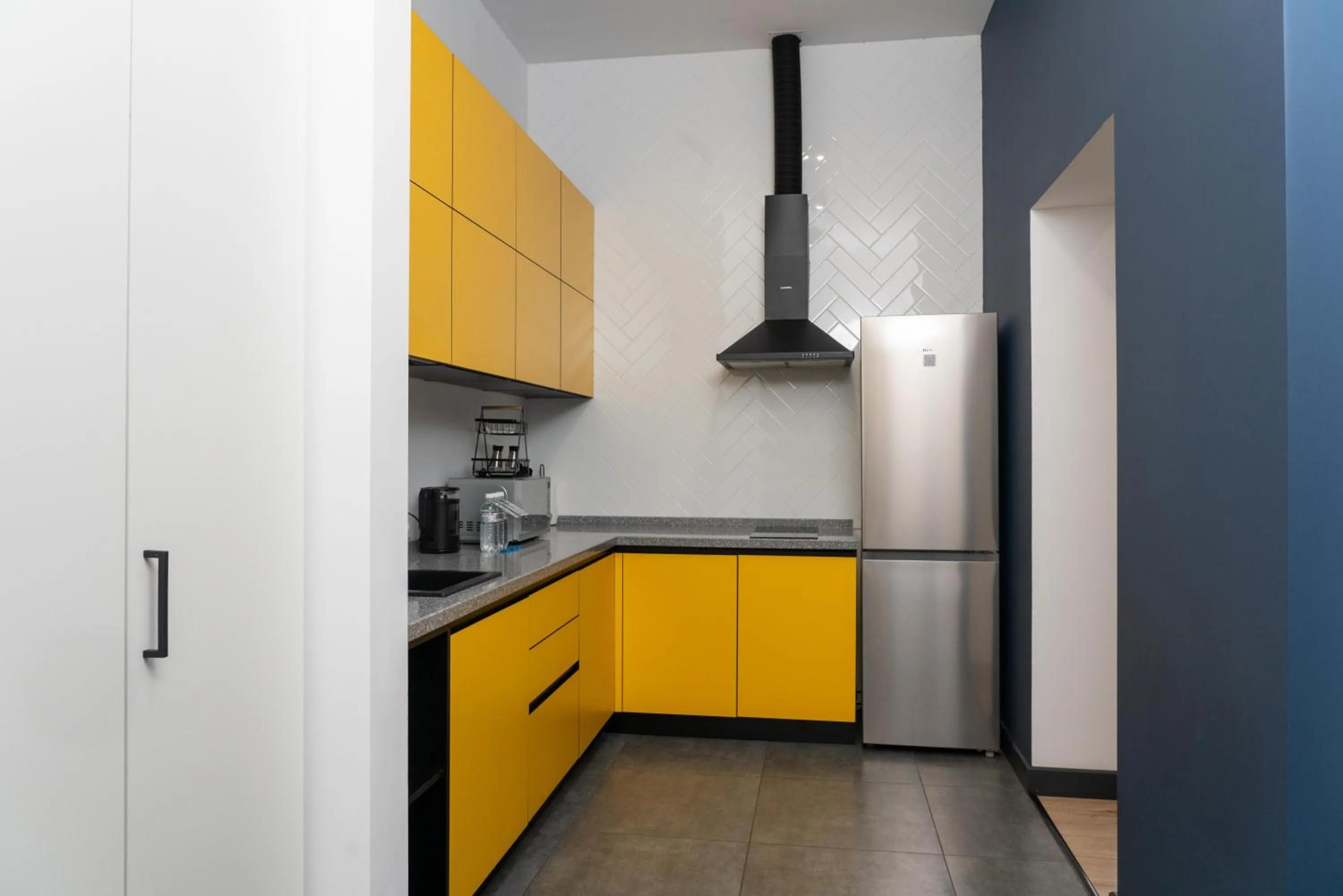 Kitchen or kitchenette in Apart Hotel LOFT