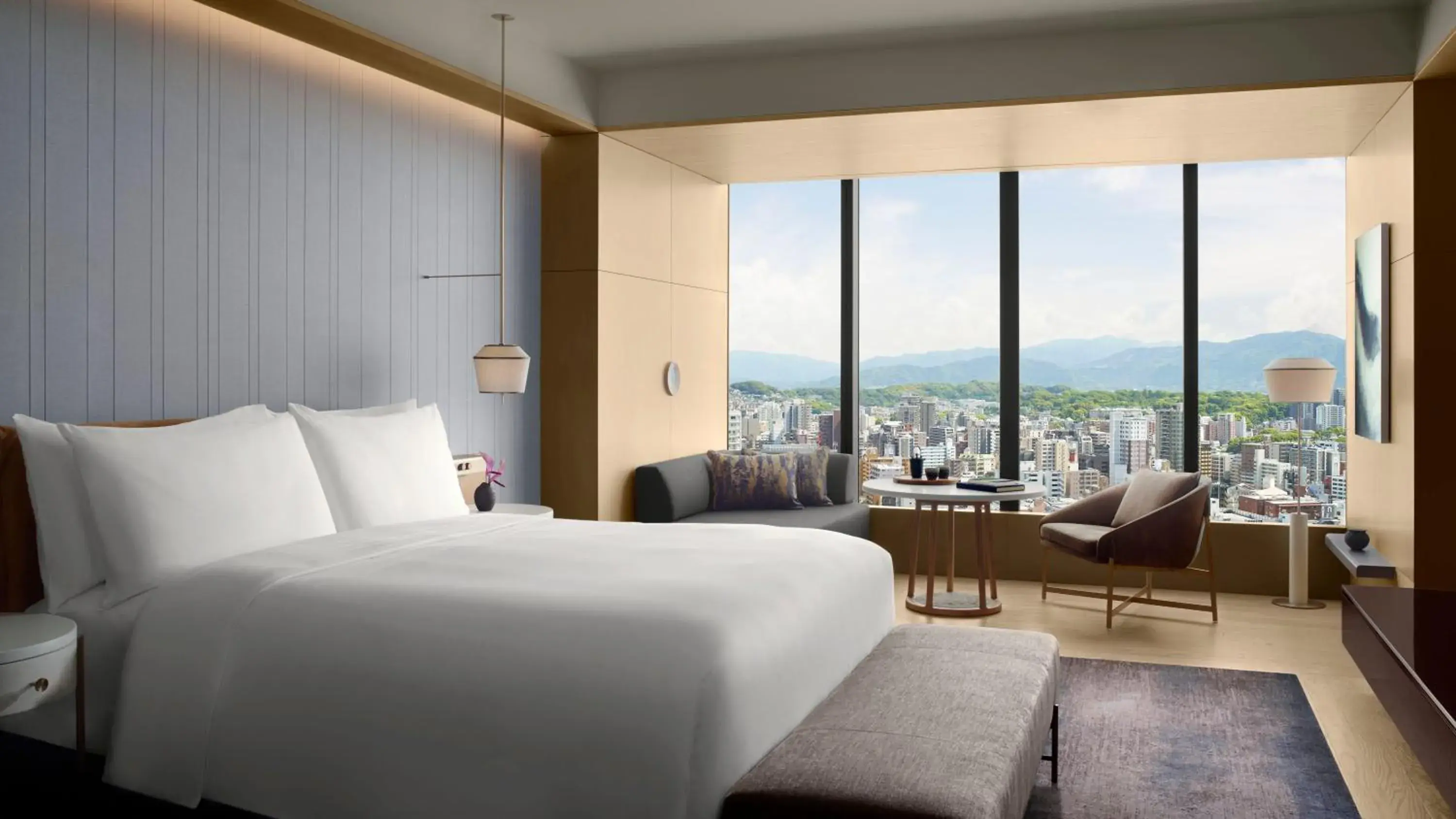 Club level, Club Guest room, 1 King, Skyline view in The Ritz-Carlton Fukuoka Club level, Club Guest room, 1 King, Skyline view in The Ritz-Carlton Fukuoka