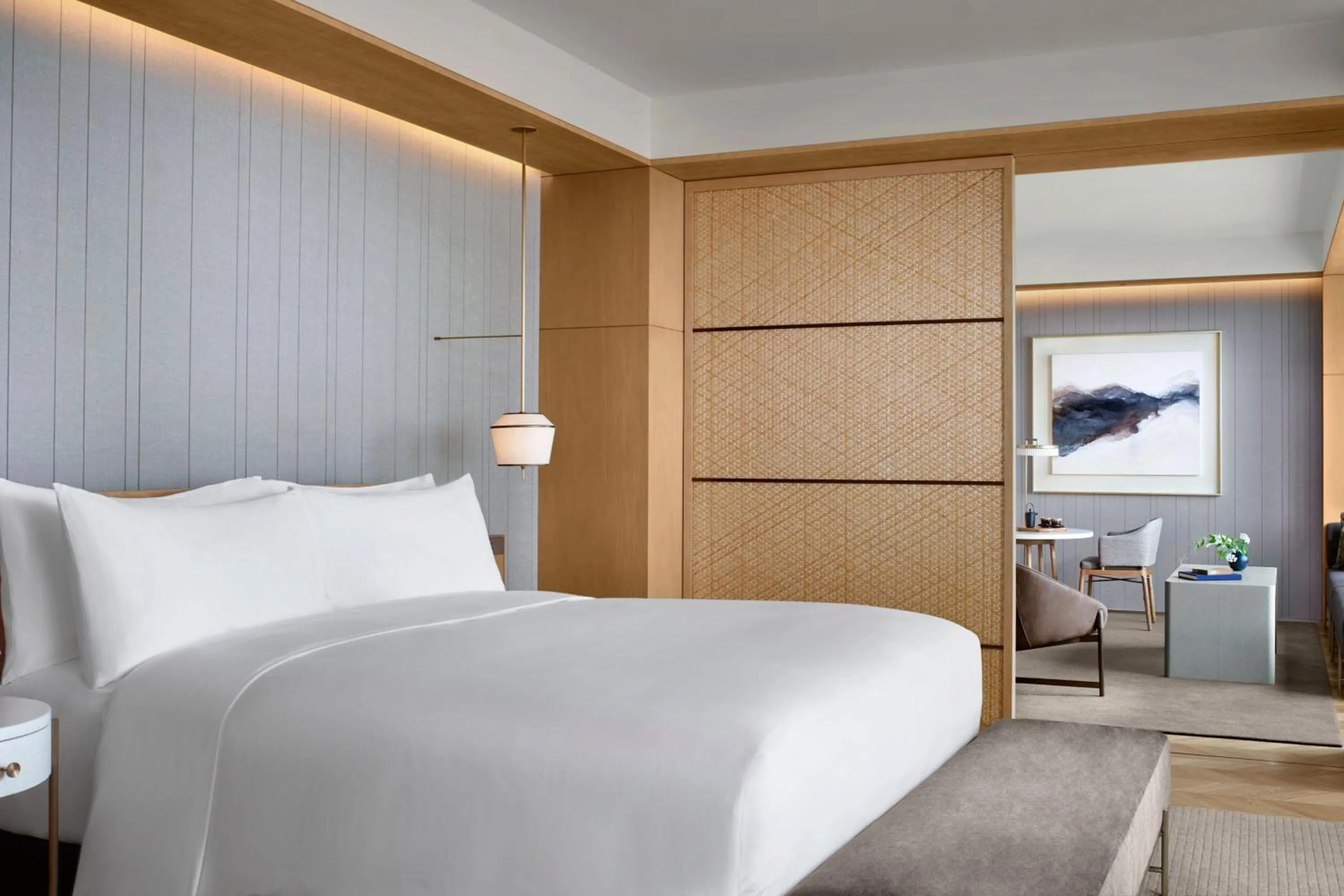 Photo of the whole room, Bed in The Ritz-Carlton Fukuoka