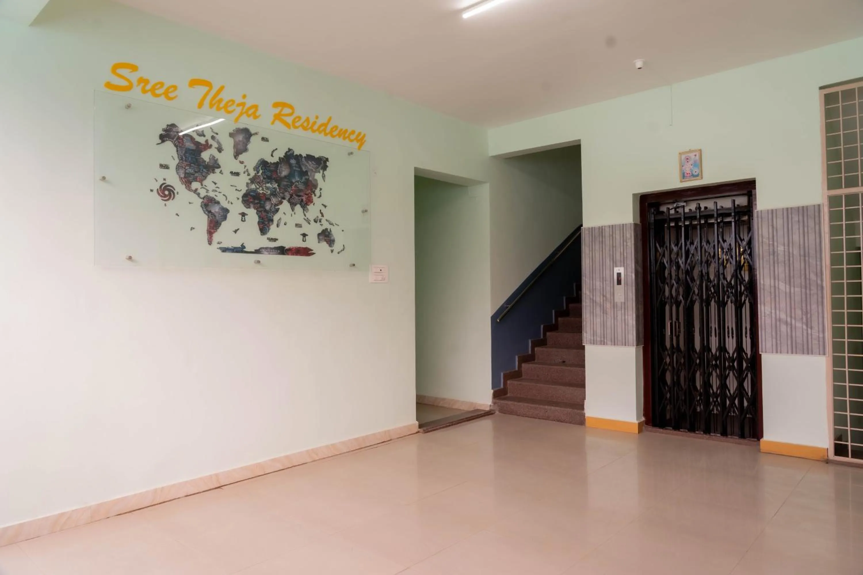 Text overlay in Sree Theja Residency