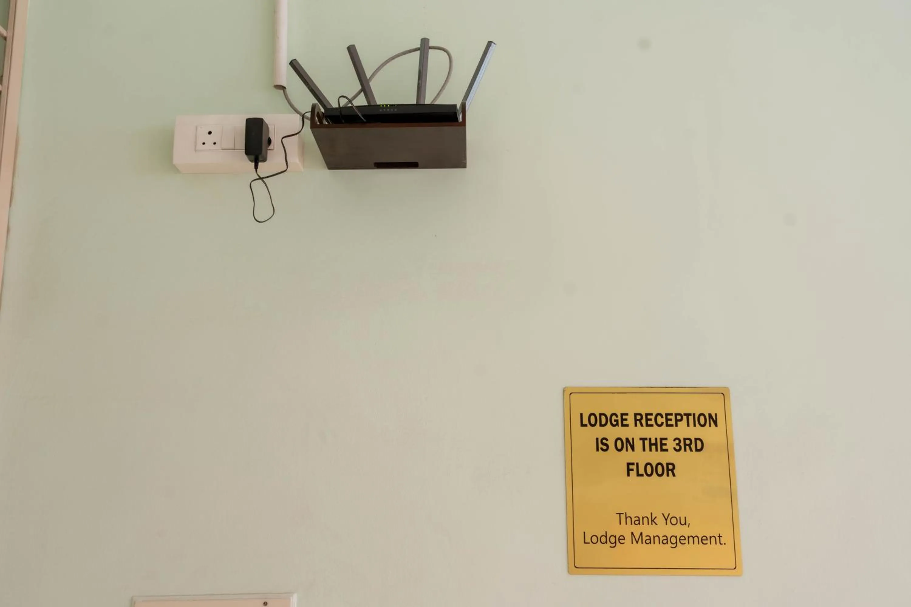 Text overlay in Sree Theja Residency