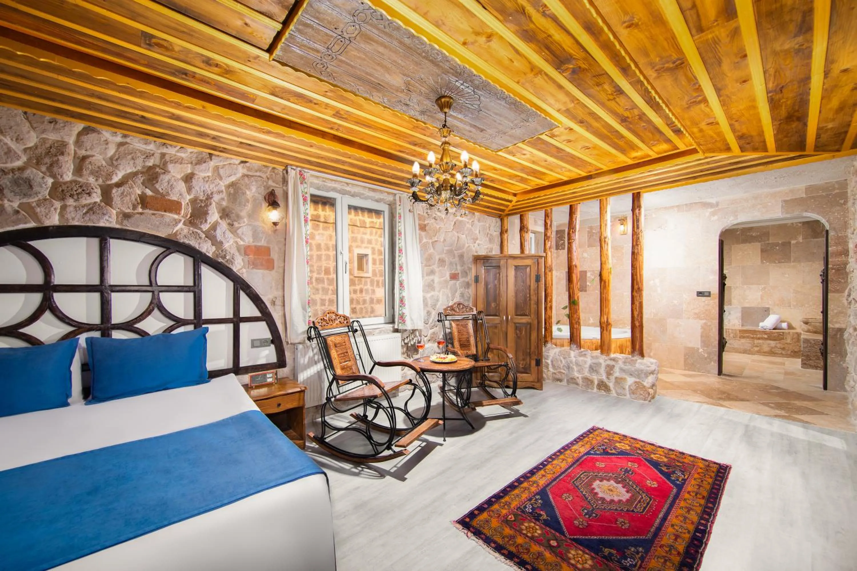 Bed in Moonlight of Cappadocia