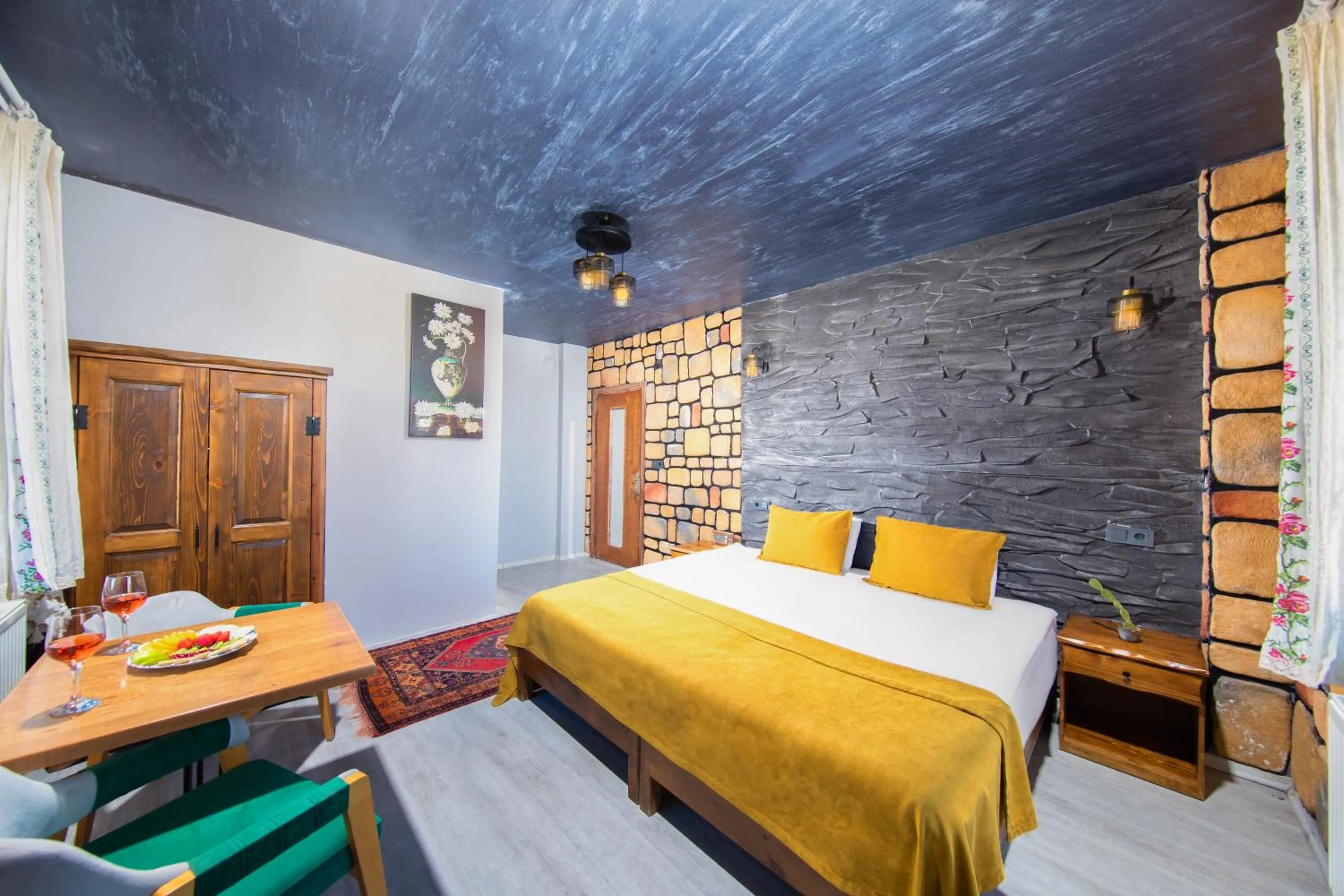 Bed in Moonlight of Cappadocia