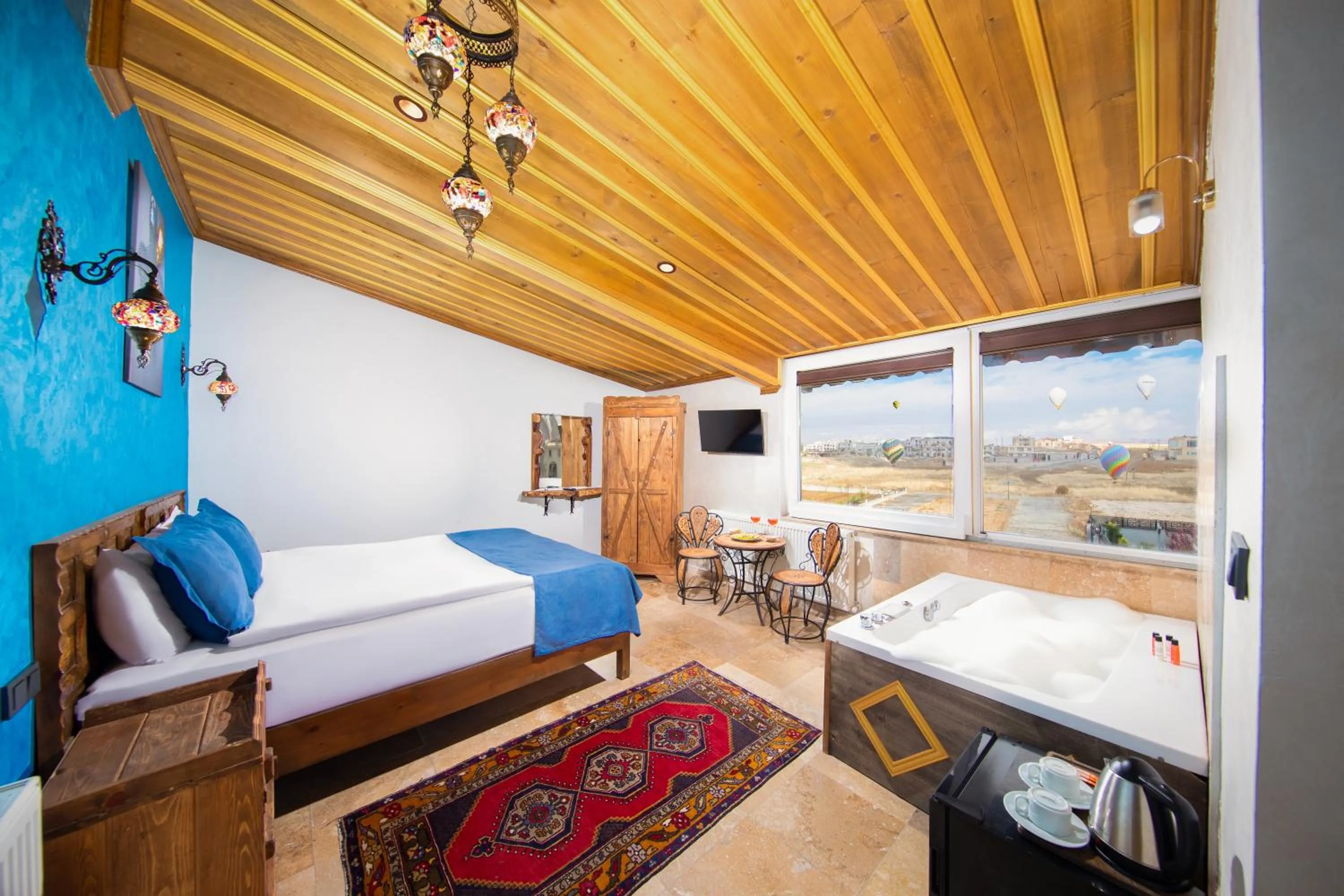 Bed in Moonlight of Cappadocia