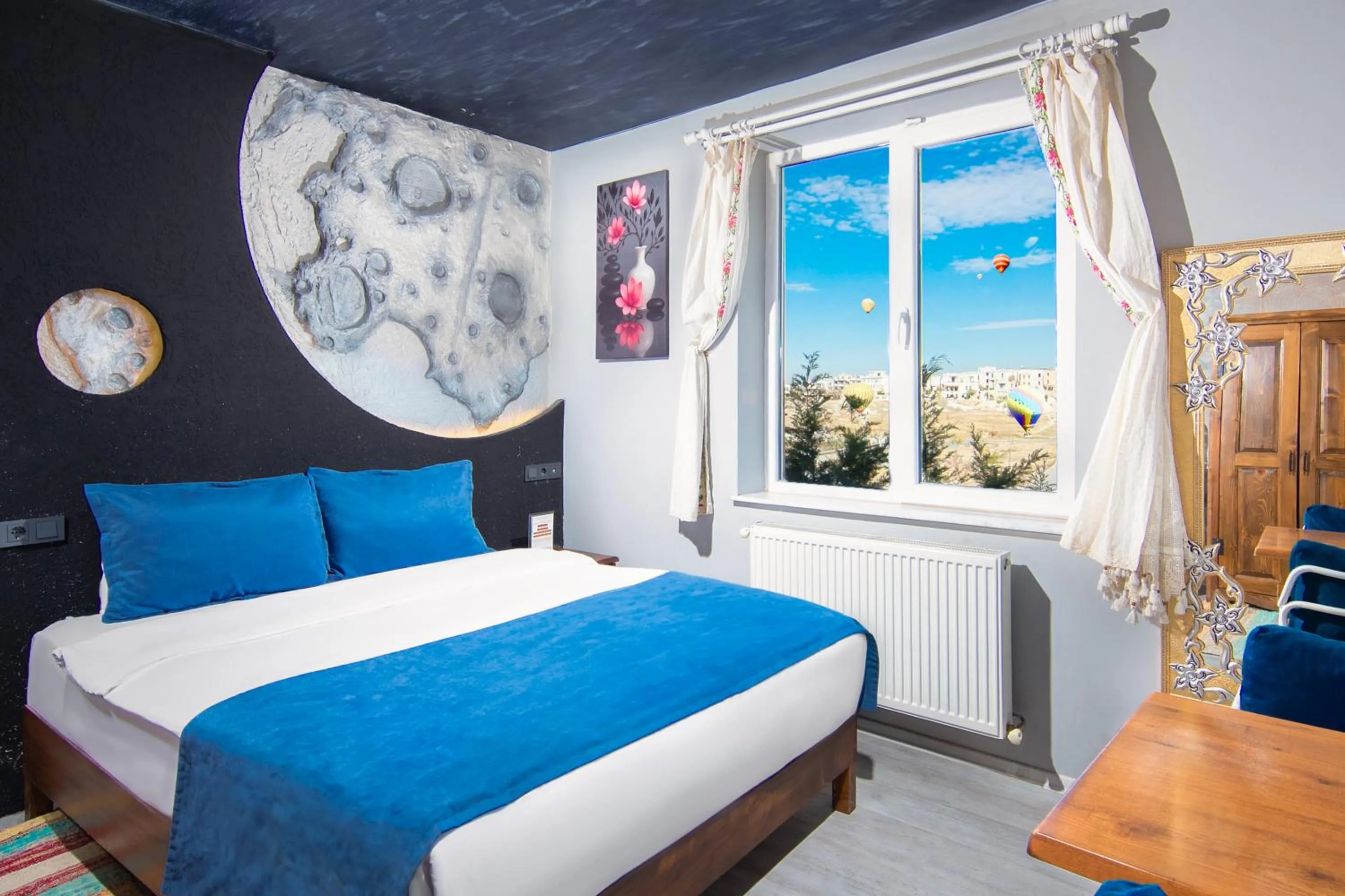 Bed in Moonlight of Cappadocia