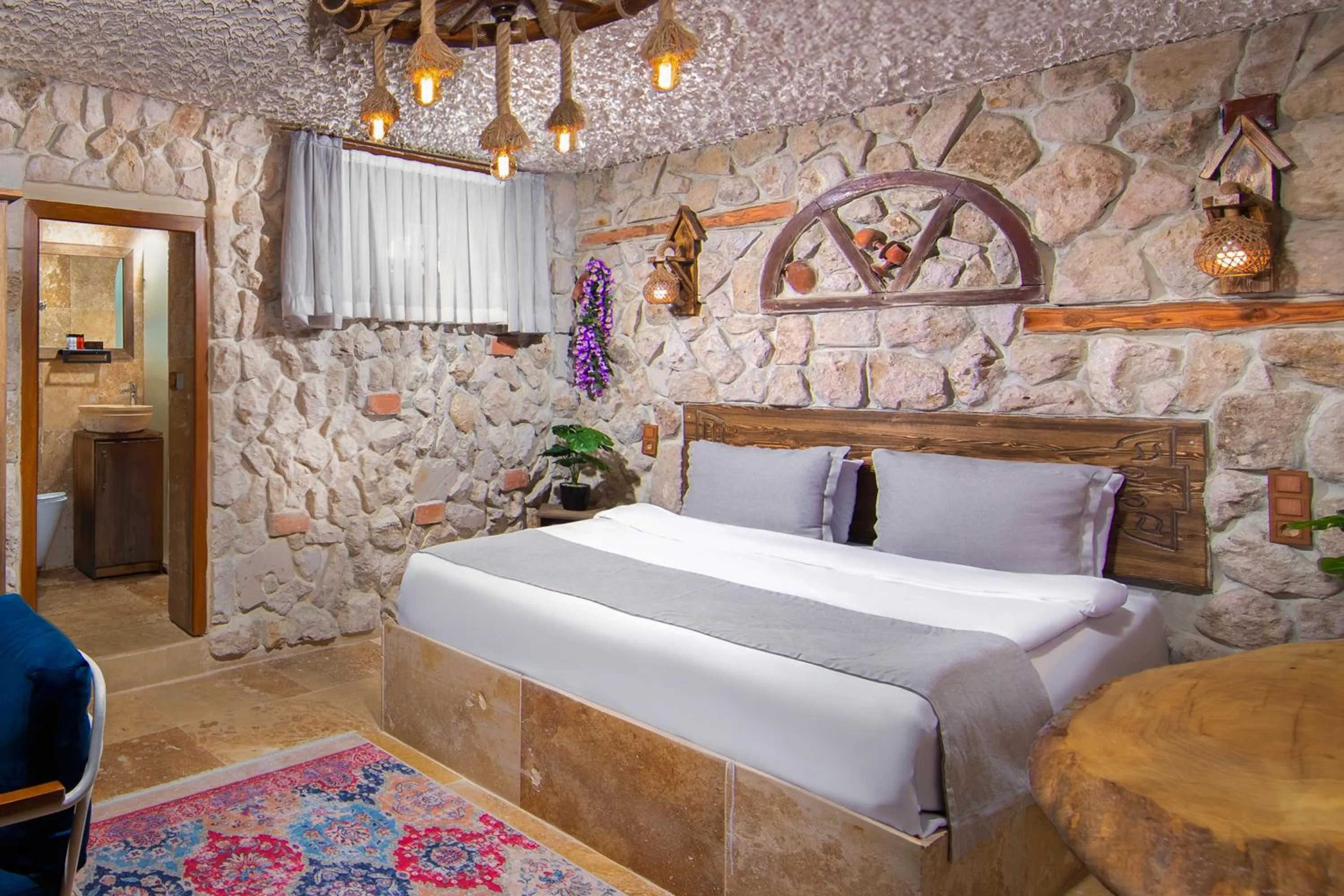 Bed in Moonlight of Cappadocia