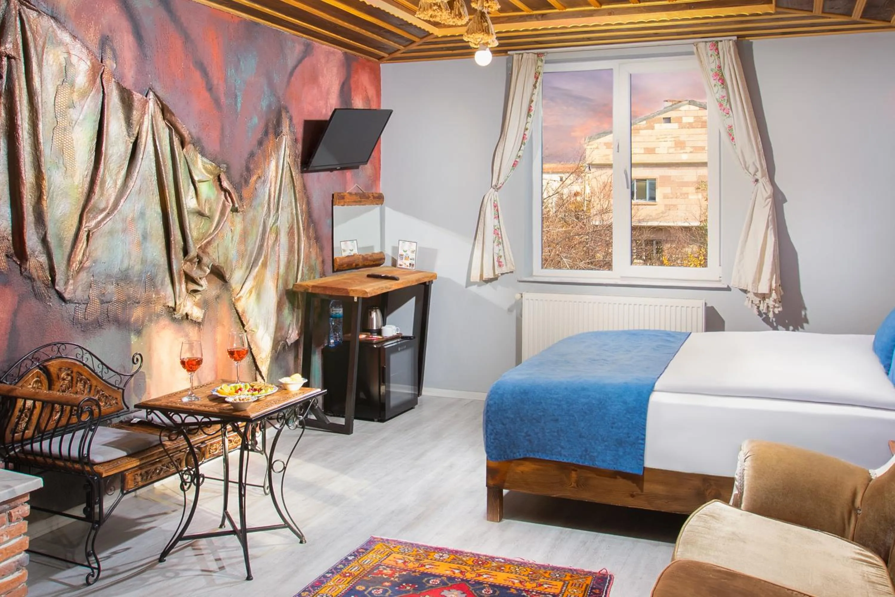 Bed in Moonlight of Cappadocia