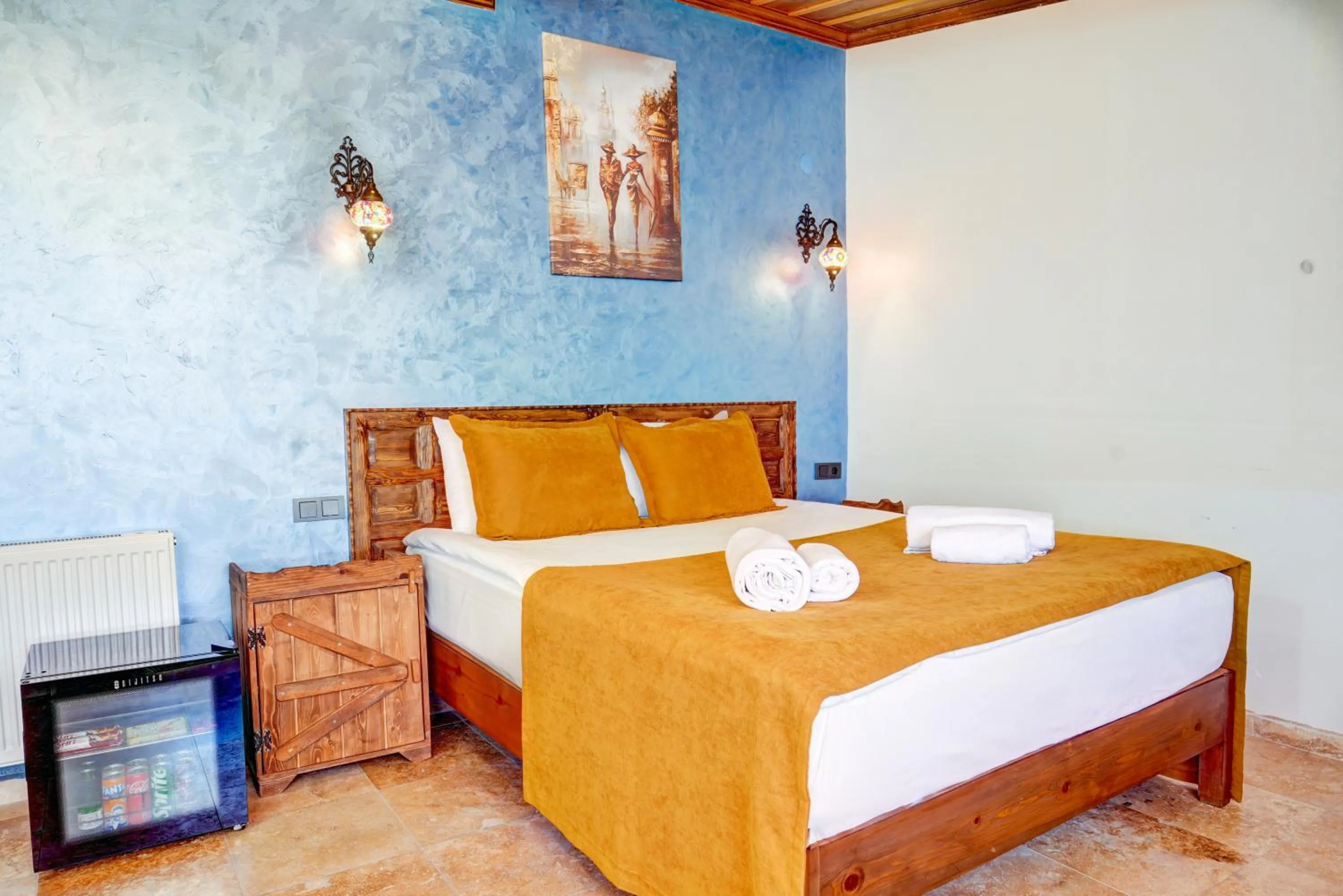 Bed in Moonlight of Cappadocia