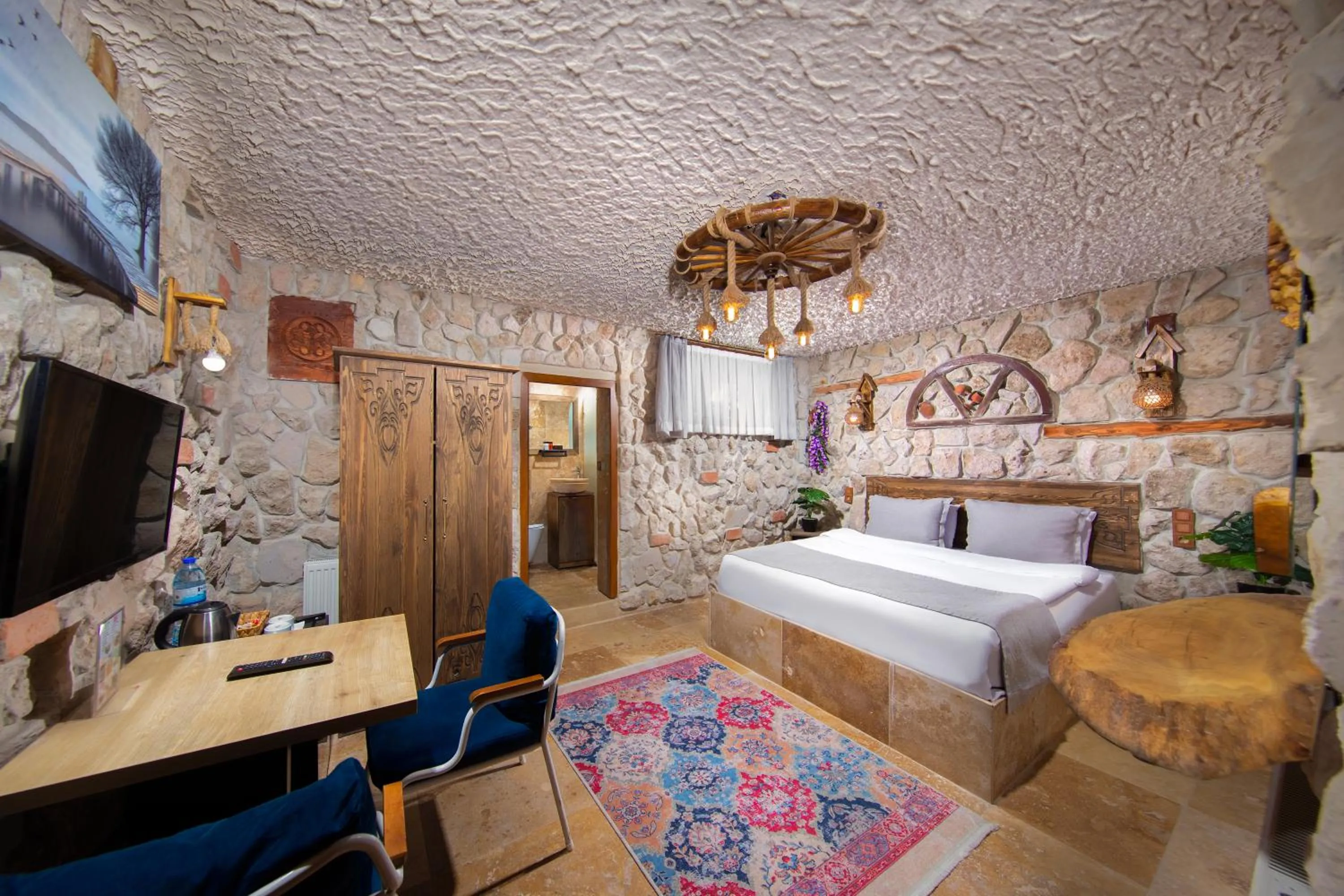 Bed in Moonlight of Cappadocia