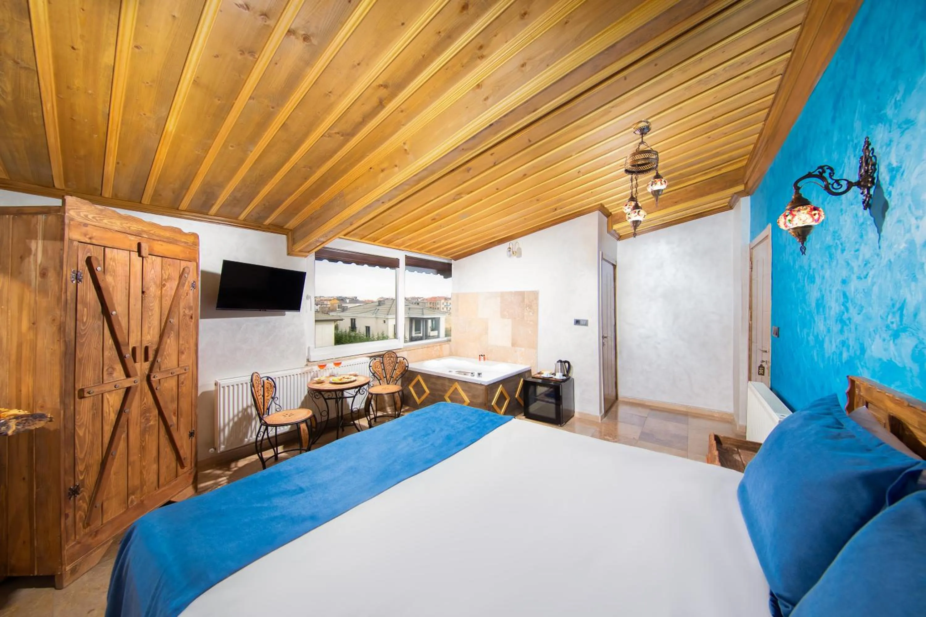 Bed in Moonlight of Cappadocia