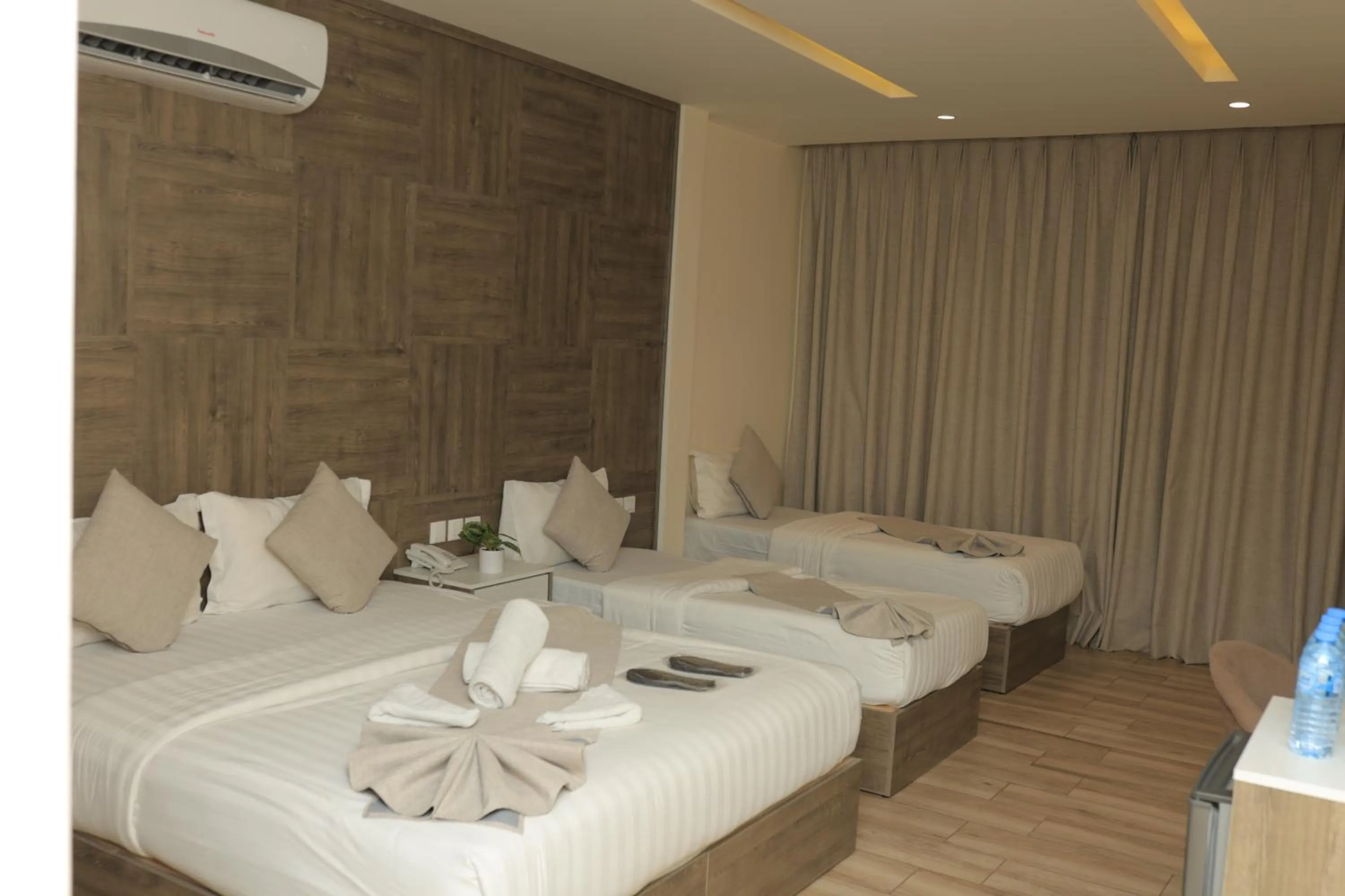 Photo of the whole room, Bed in Sky Hotel