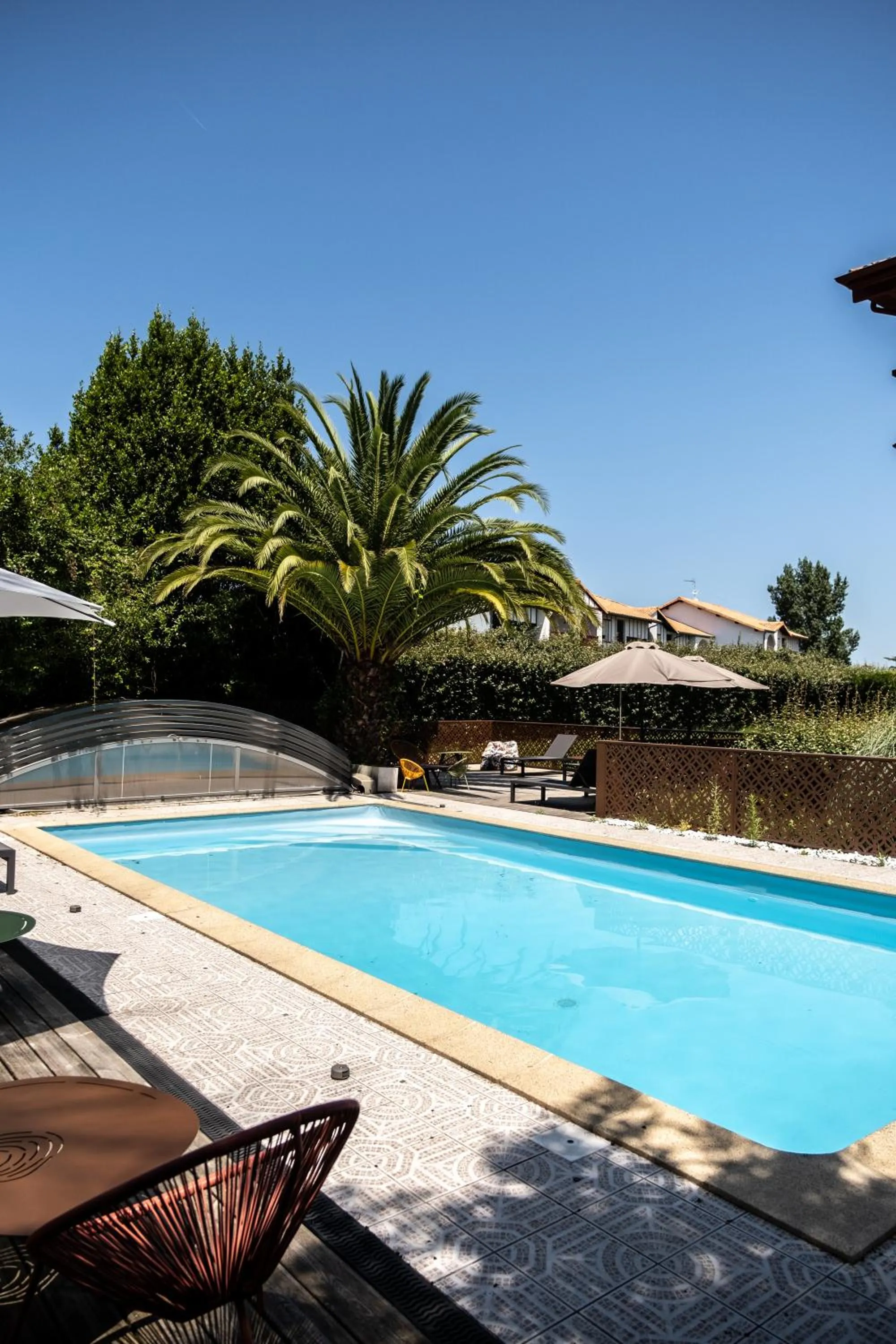 Pool view in Résidence Château d'Acotz - Appartements avec piscine à 300m des Plages & Océan