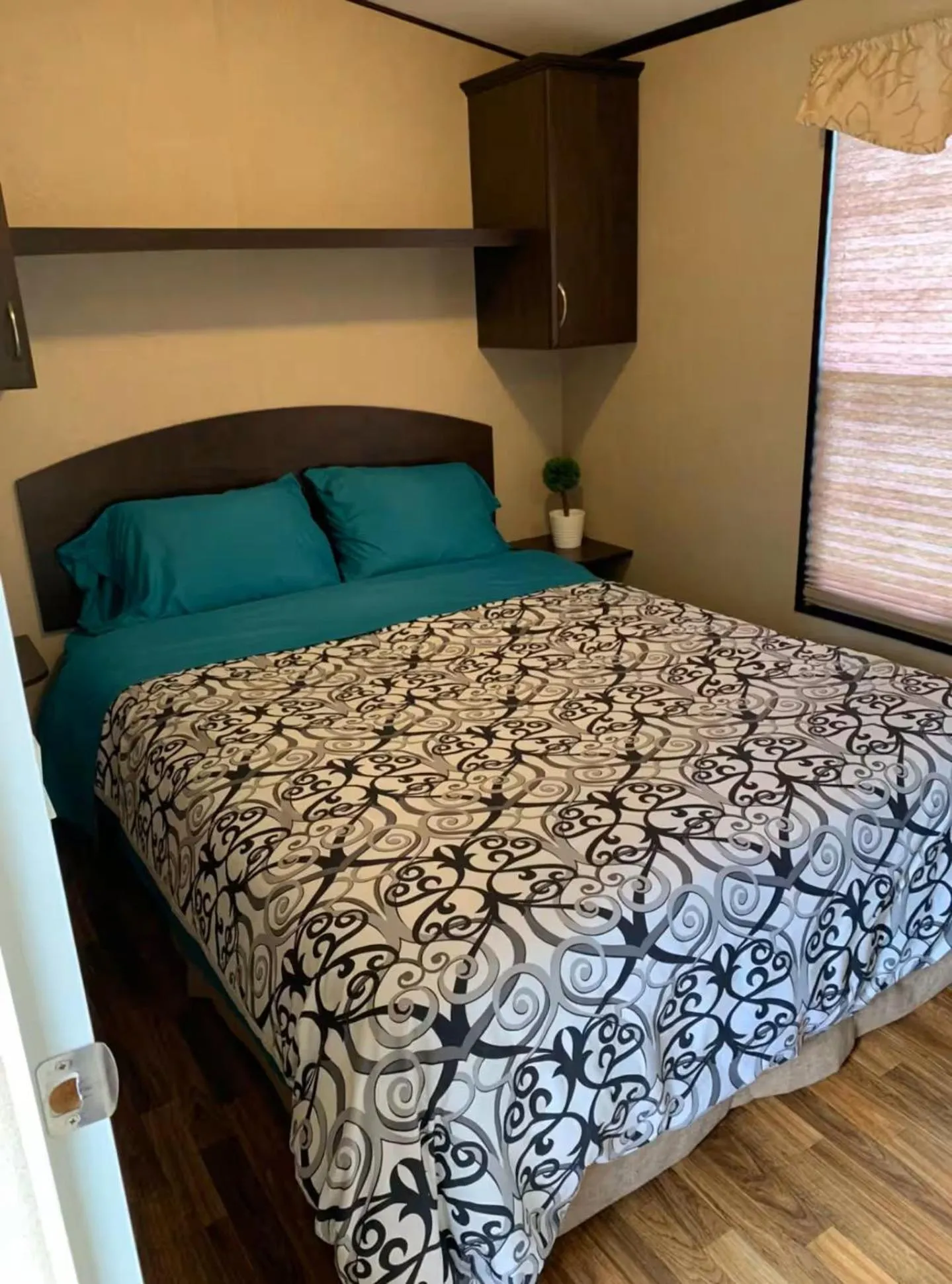 Bed in Falcon Cottages