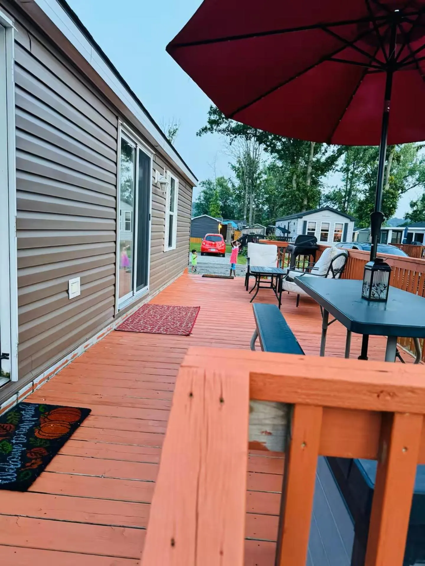 Patio in Falcon Cottages
