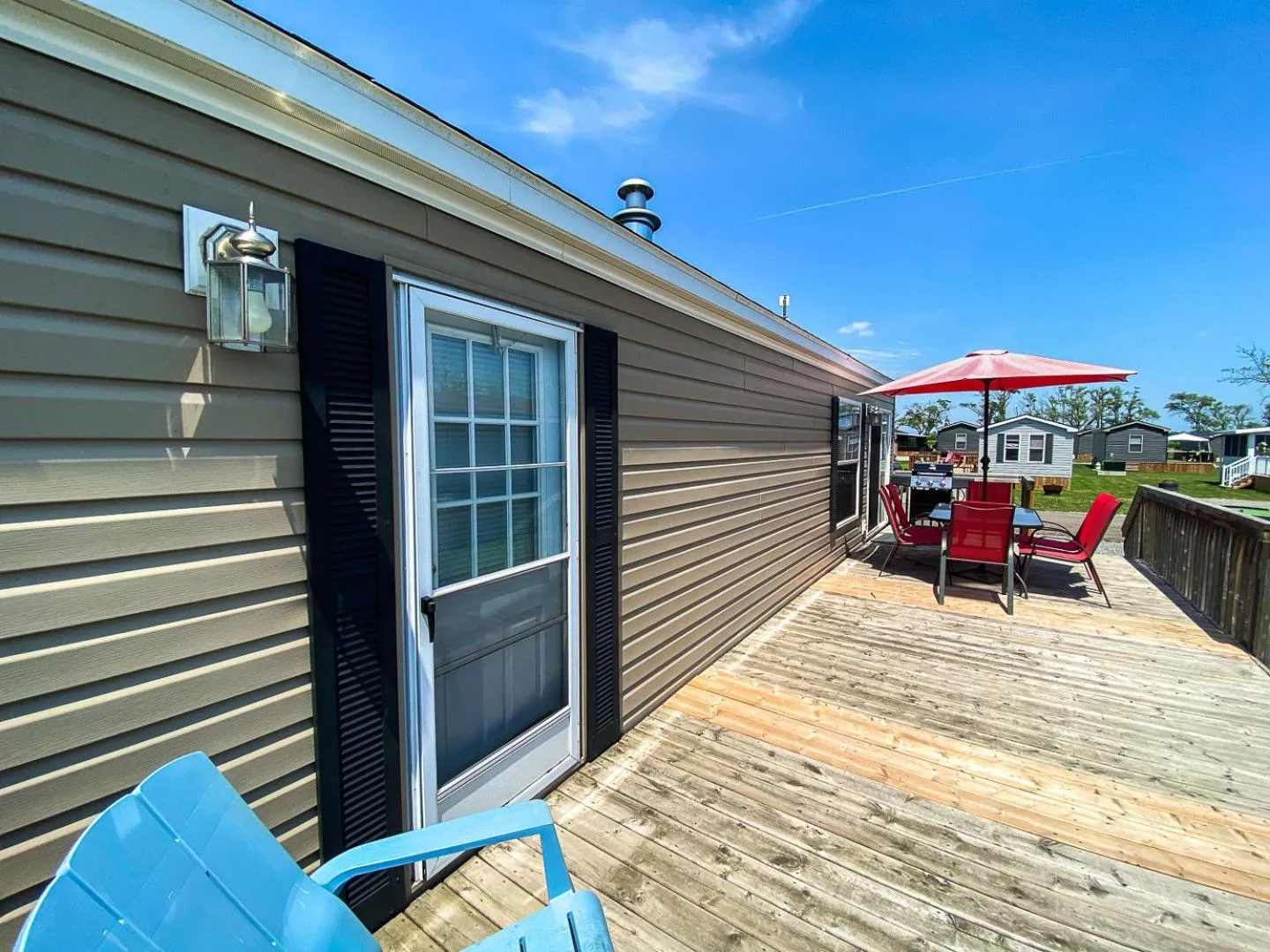 Patio in Falcon Cottages