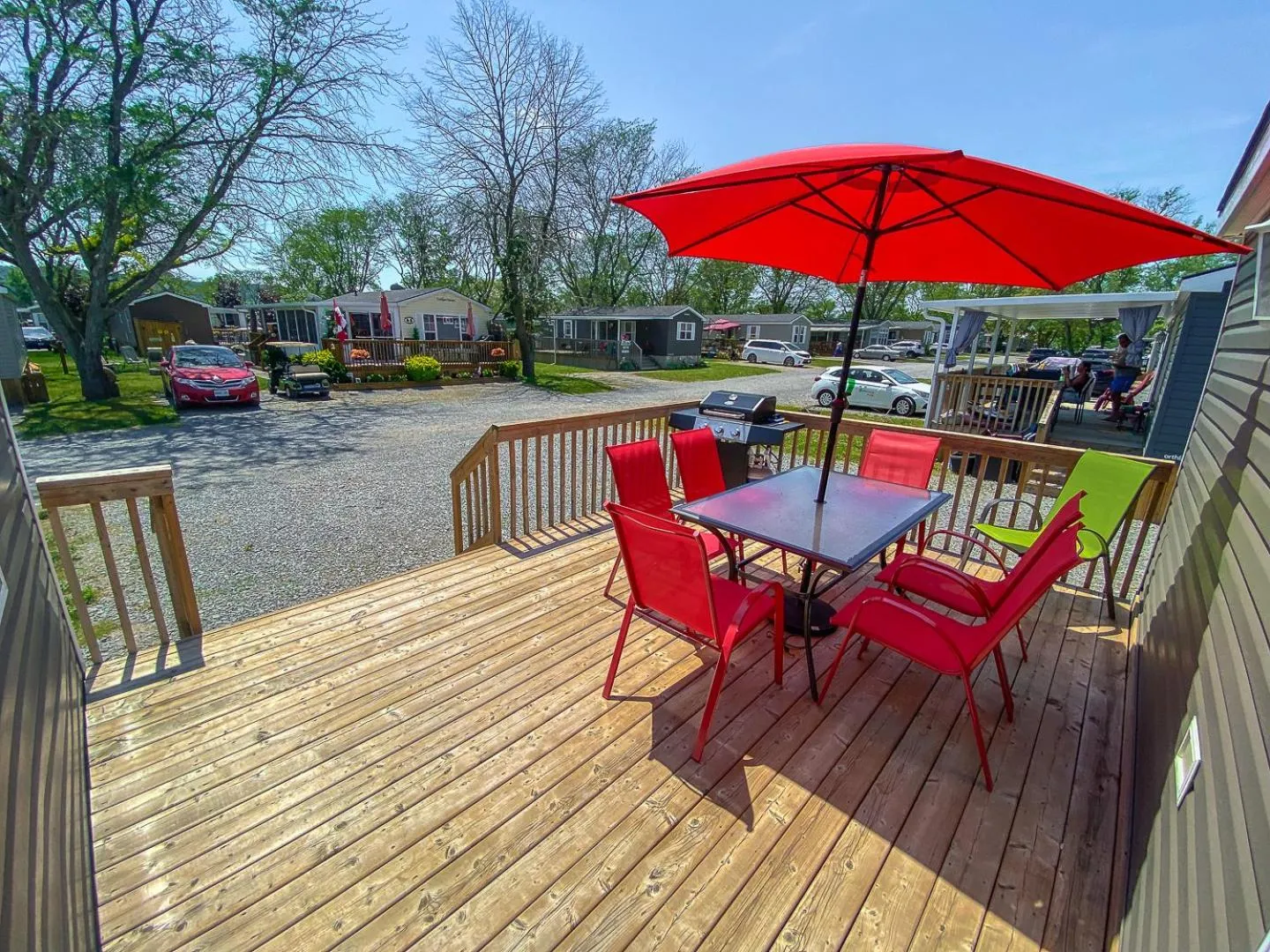 Patio in Falcon Cottages