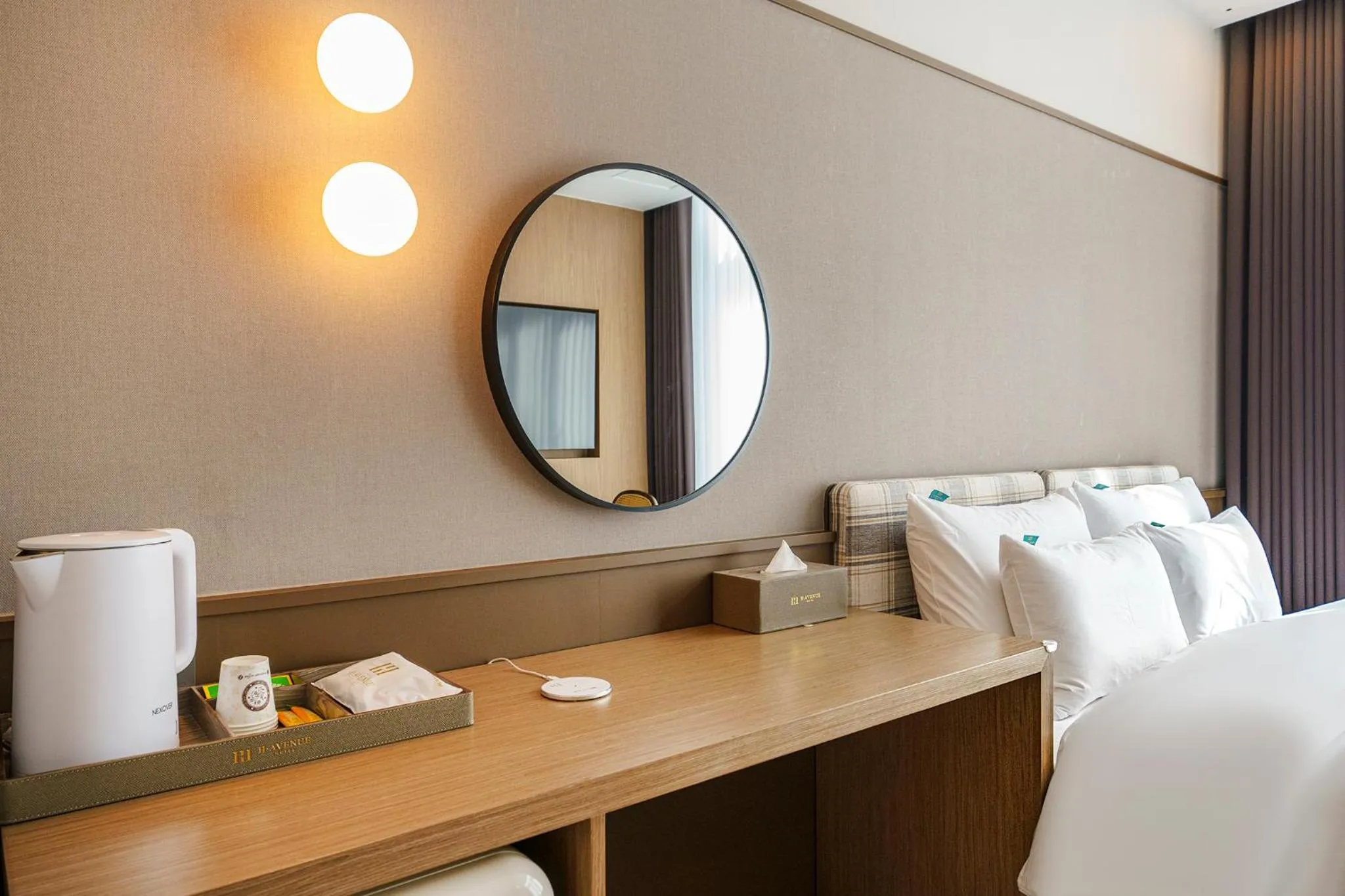 Bed in H-Avenue Hotel Geomdan New Town