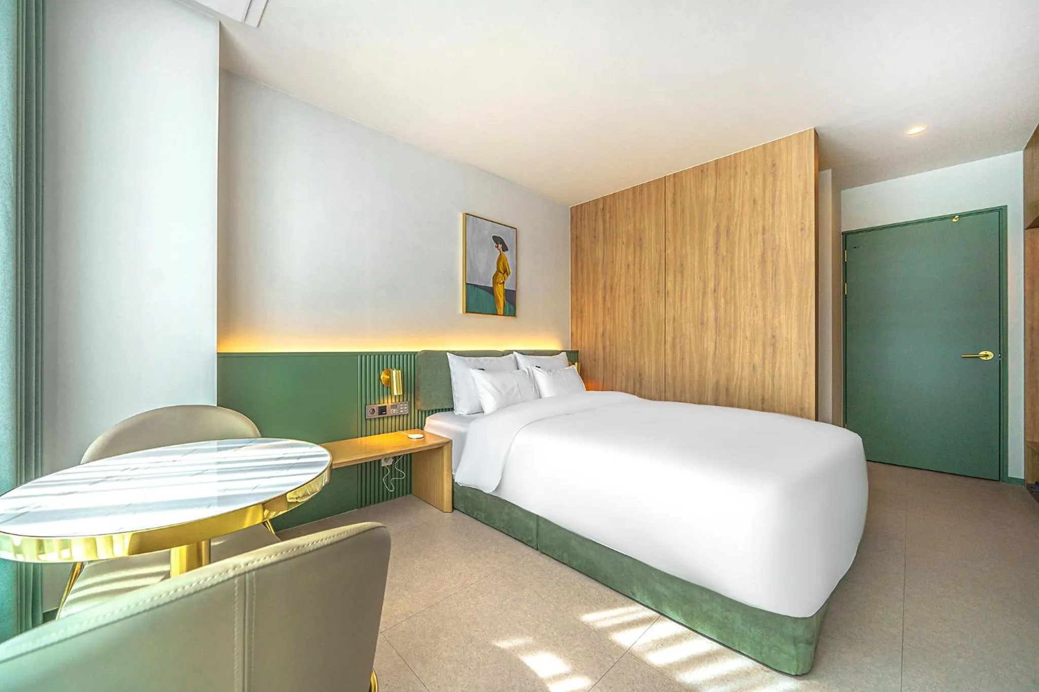 Bed in H-Avenue Hotel Geomdan New Town