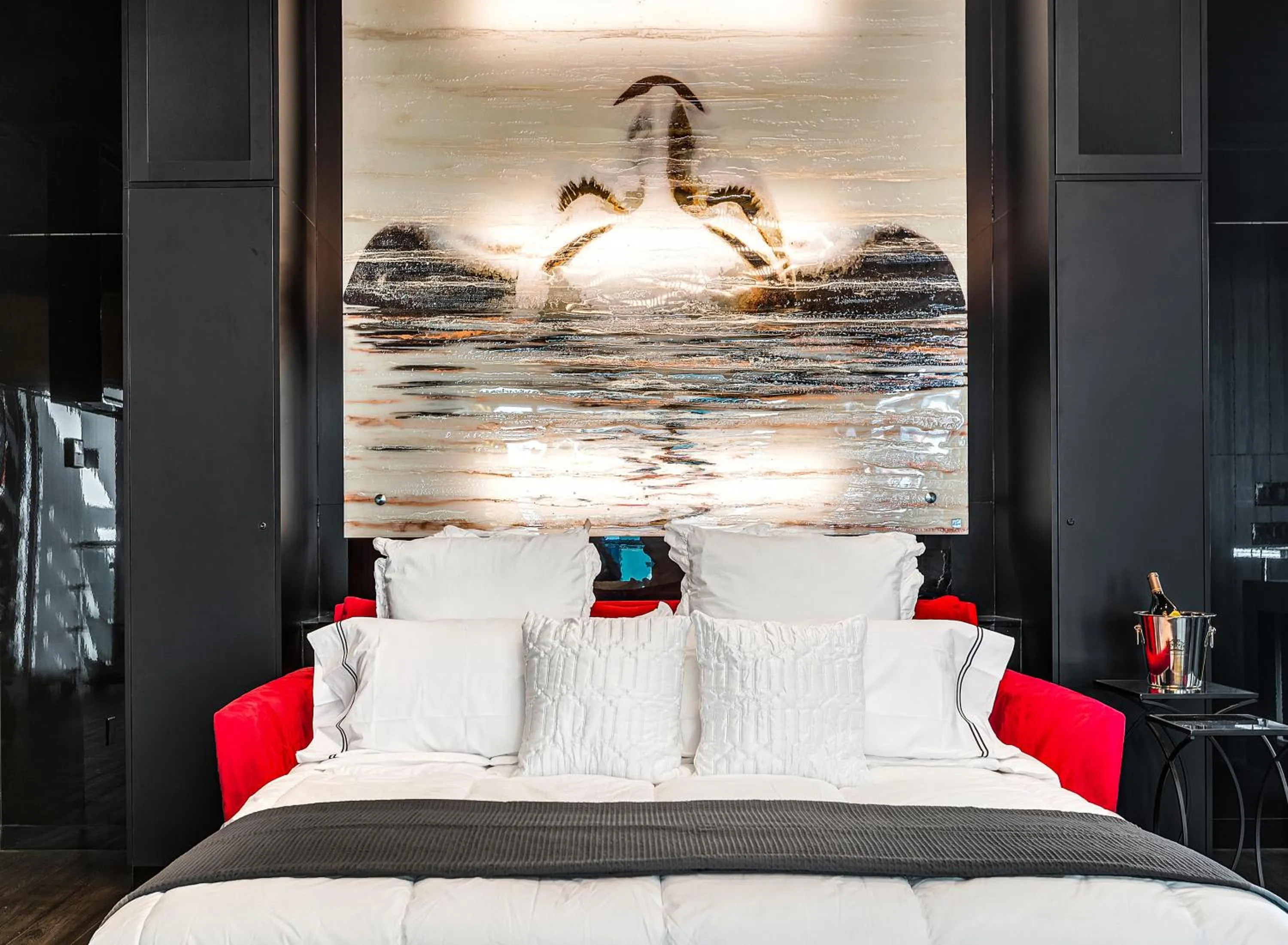 Bed in SW Beach Hotel