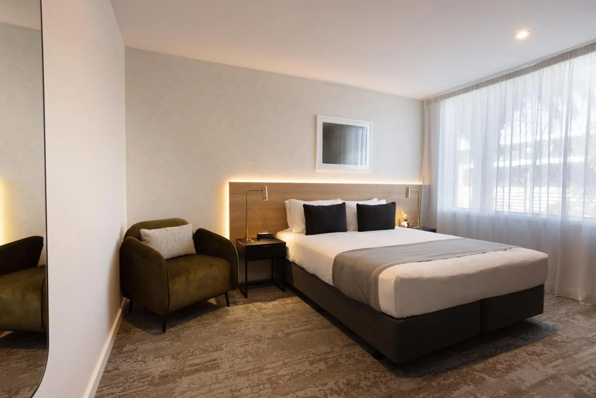 Bed in Quest Mt Maunganui